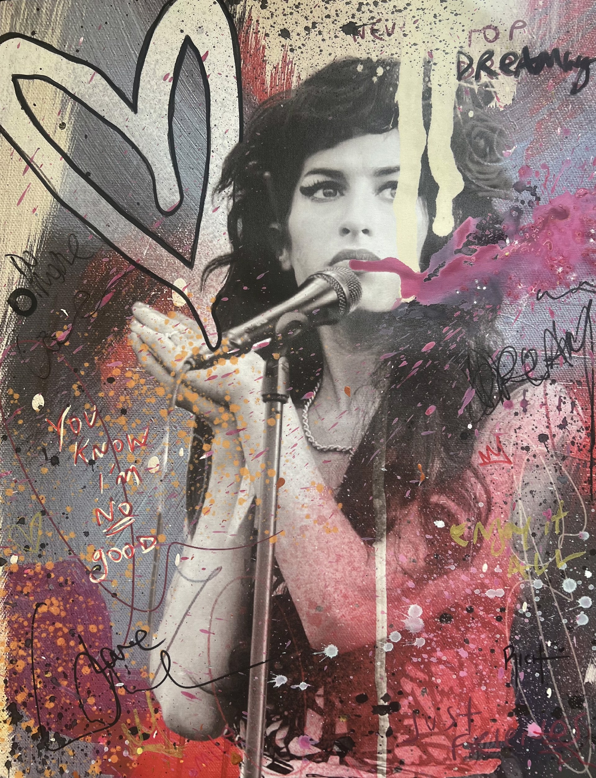 Amy Winehouse by Anthony Ricciardi | Audrey Fine Art