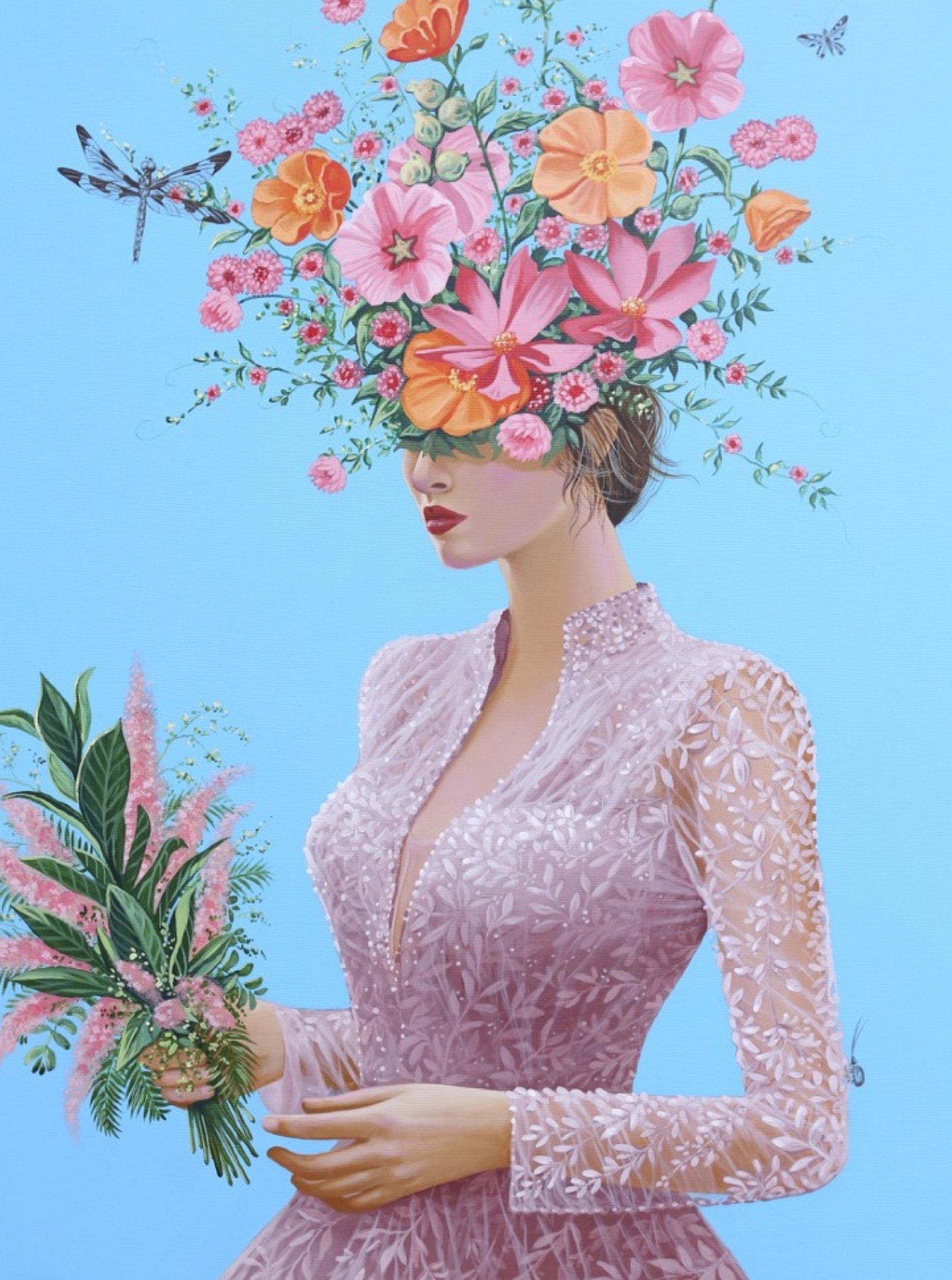Pink Bouquet by Carlos Gamez de Francisco