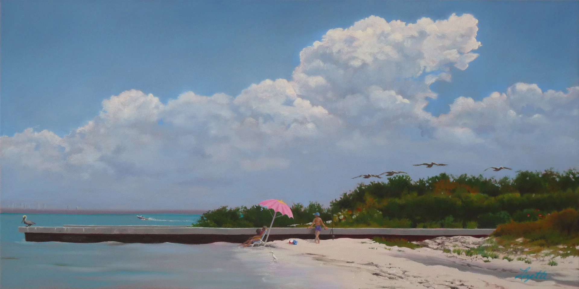 A Very Pink and Blue Day by Liz Phillips