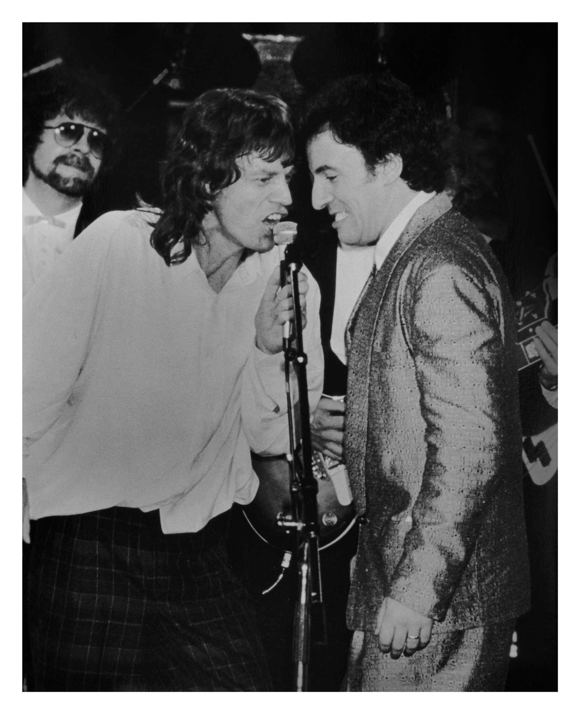 Mick Jagger and Bruce Springstein by Ron Galella