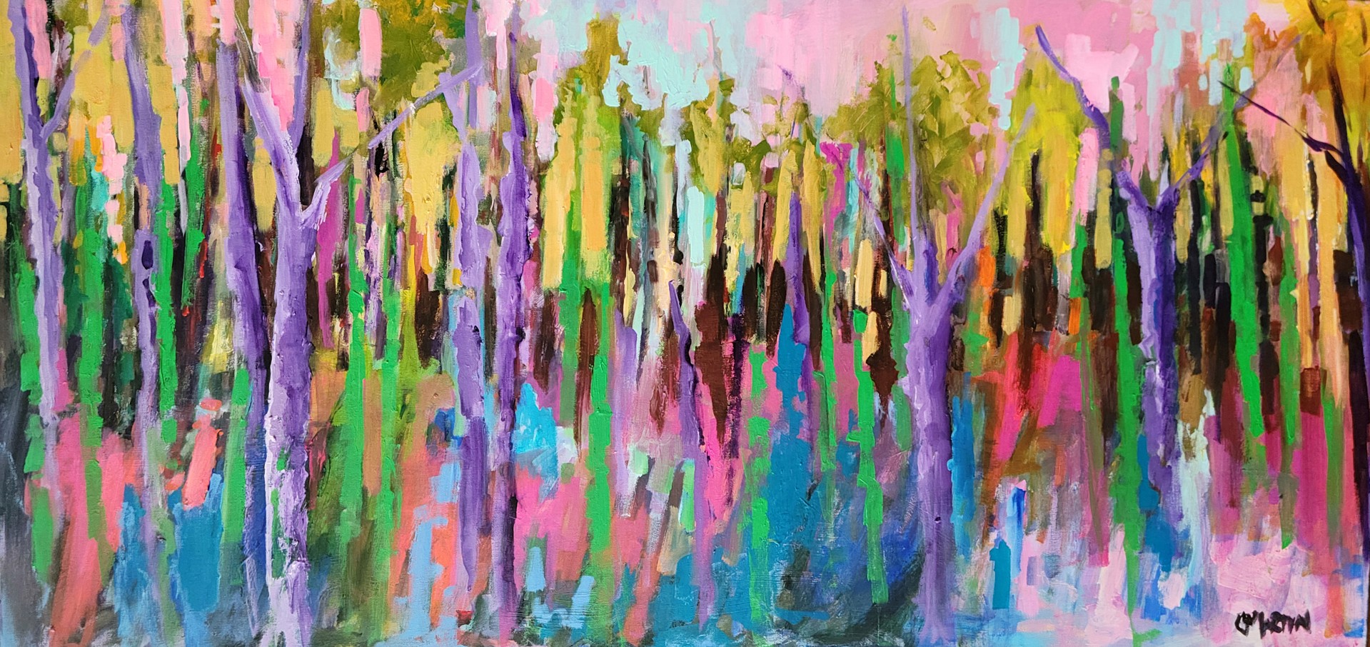 Candy Colored Forest by Catherine C. Martin
