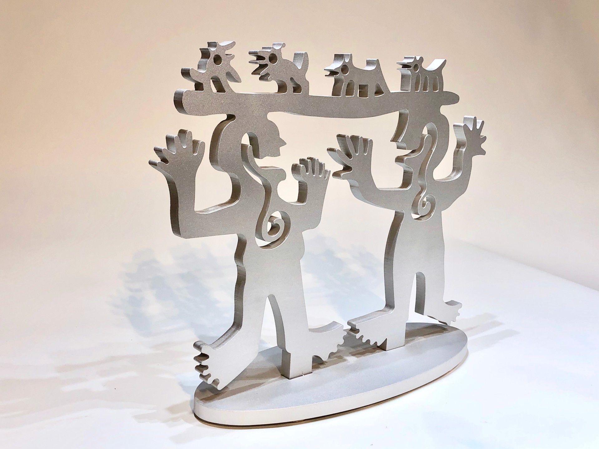Two Minds Meeting Aluminum by Melanie Yazzie