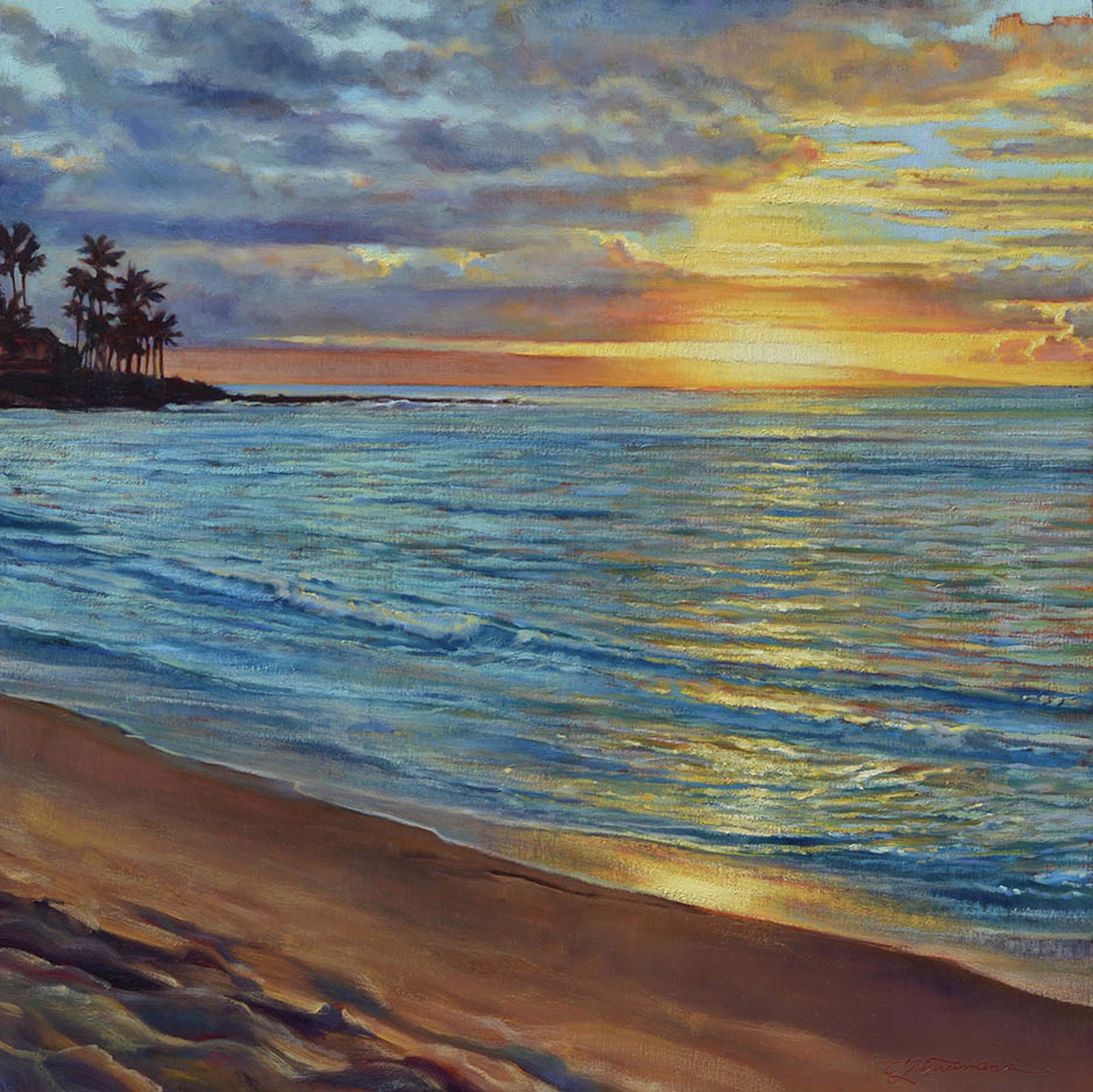 Maui Sunset Salutations - SOLD by Commission Possibilities / Previously Sold ZX