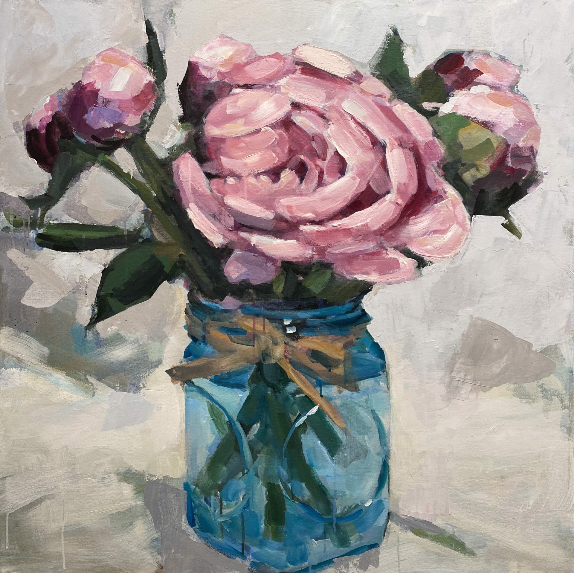 Pink Peonies by Mary Parkman