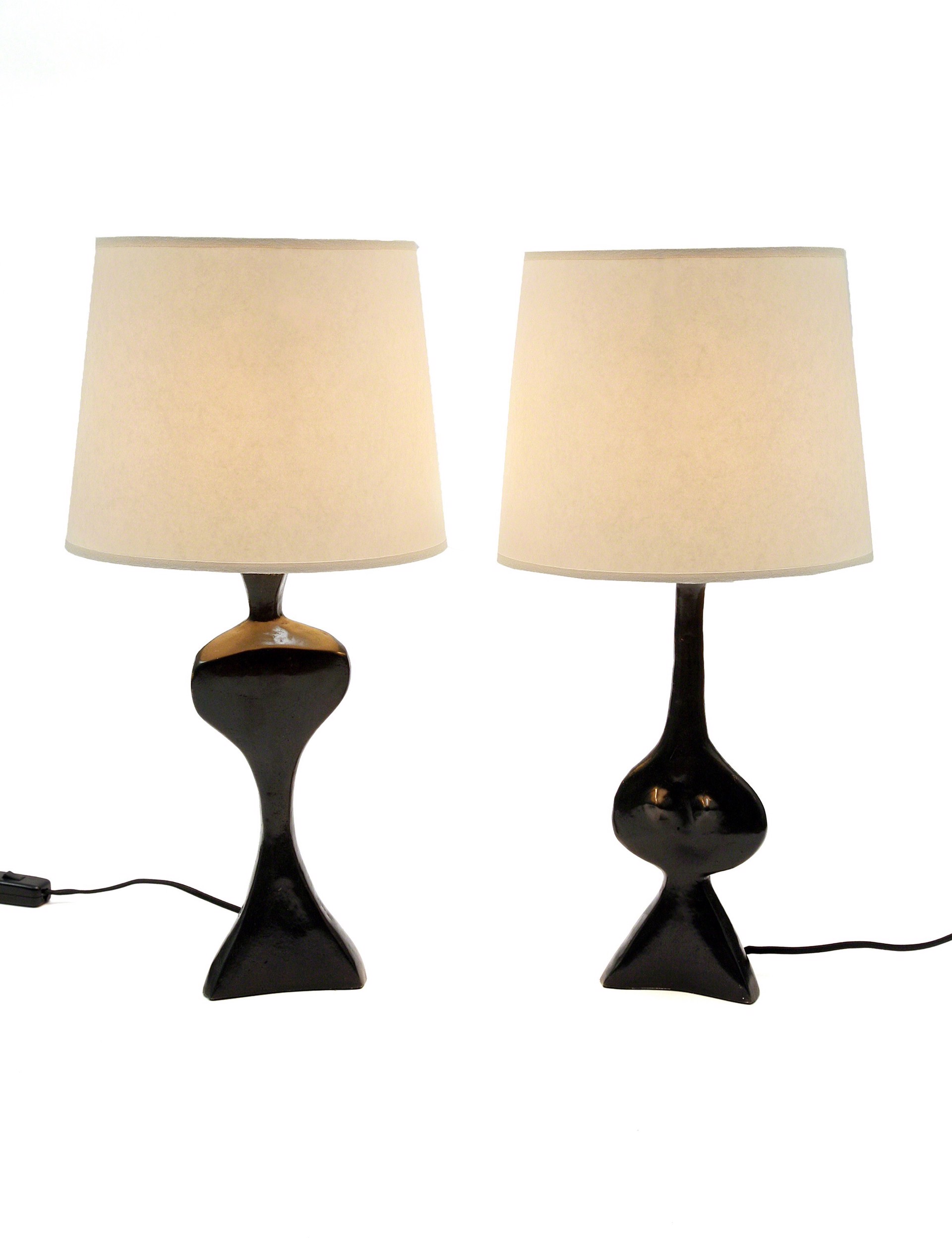 "Adam and Eve" Lamps by Jacques Jarrige