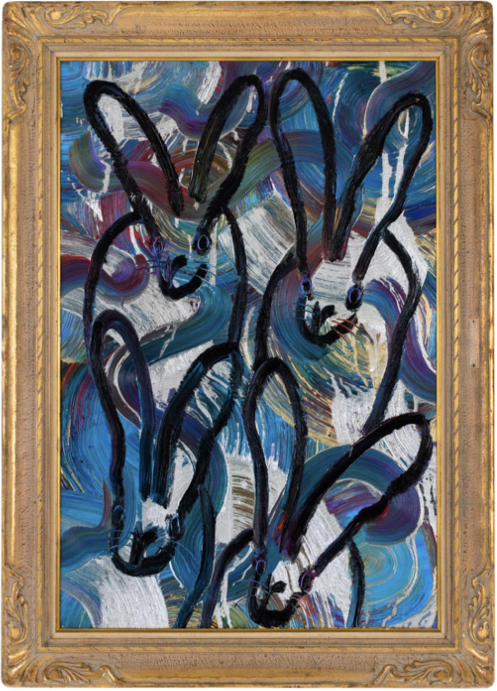 Totem in Blues by Hunt Slonem