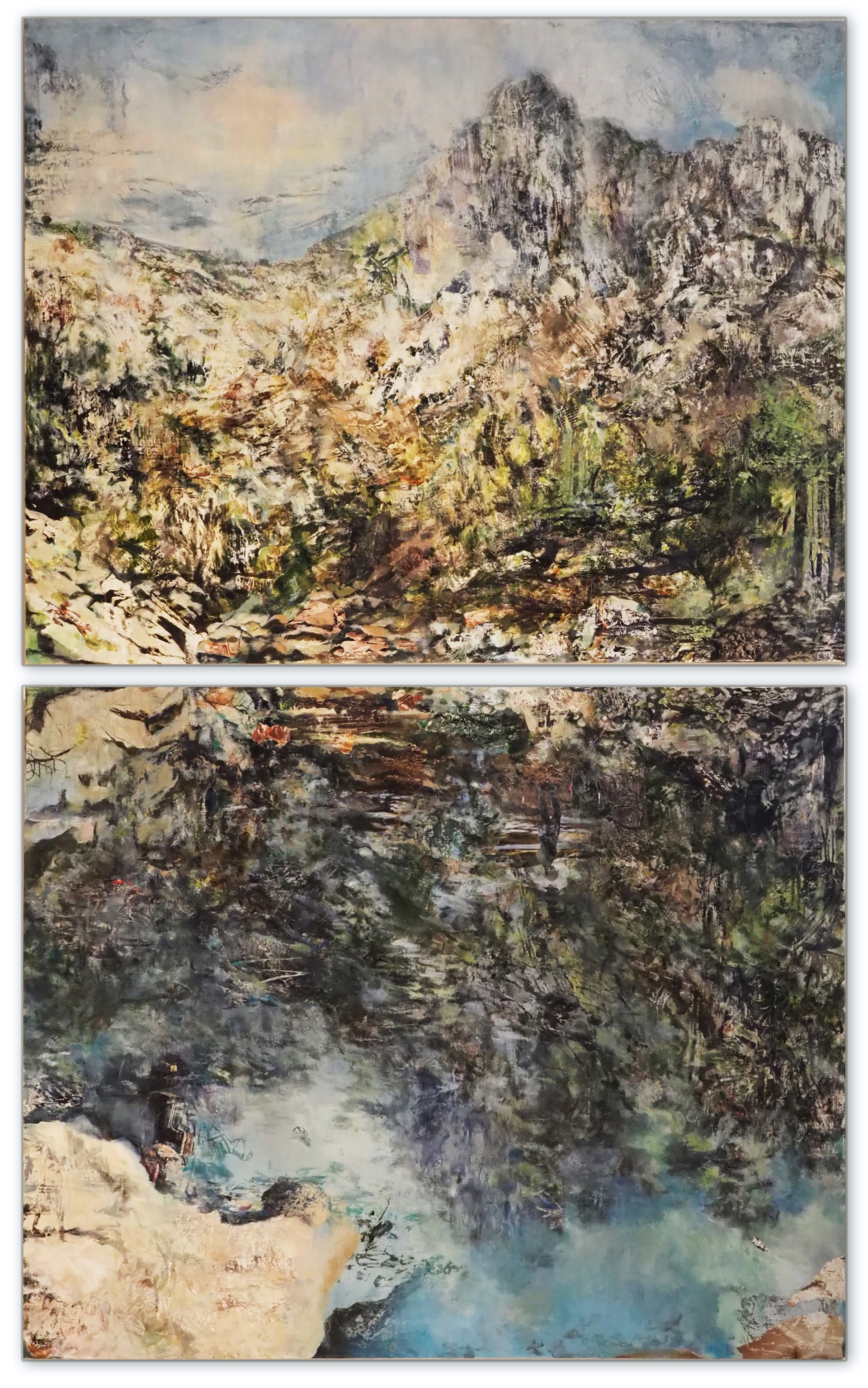 Mountain Mirror (Diptych) by Mandy Rogers Horton