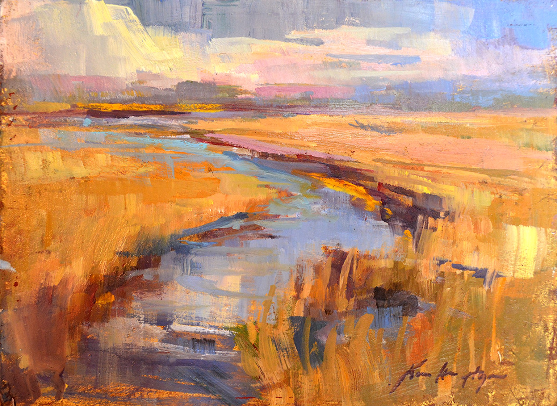 Golden Marsh by Karen Hewitt Hagan