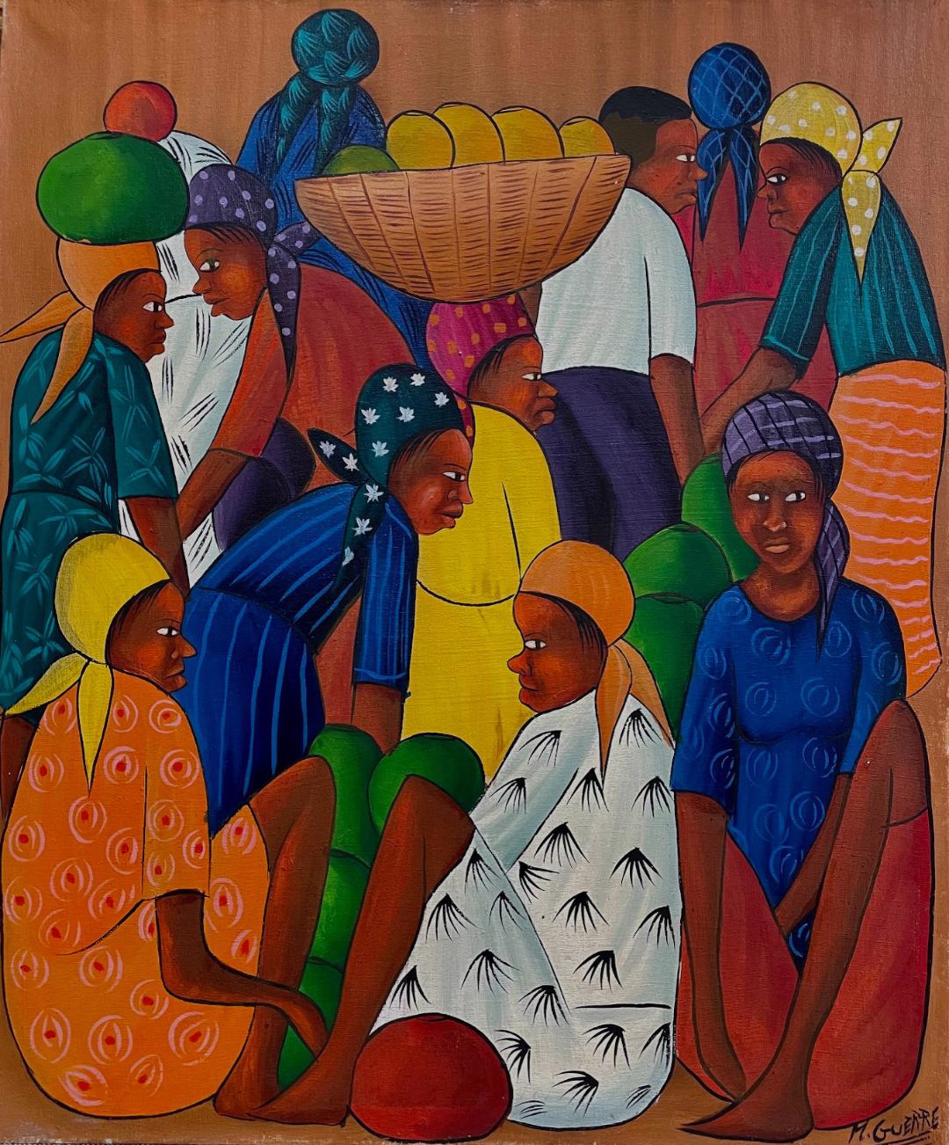 Merchants #2-2-95MFN by Maurice Guerre (Haitian, b.1947)