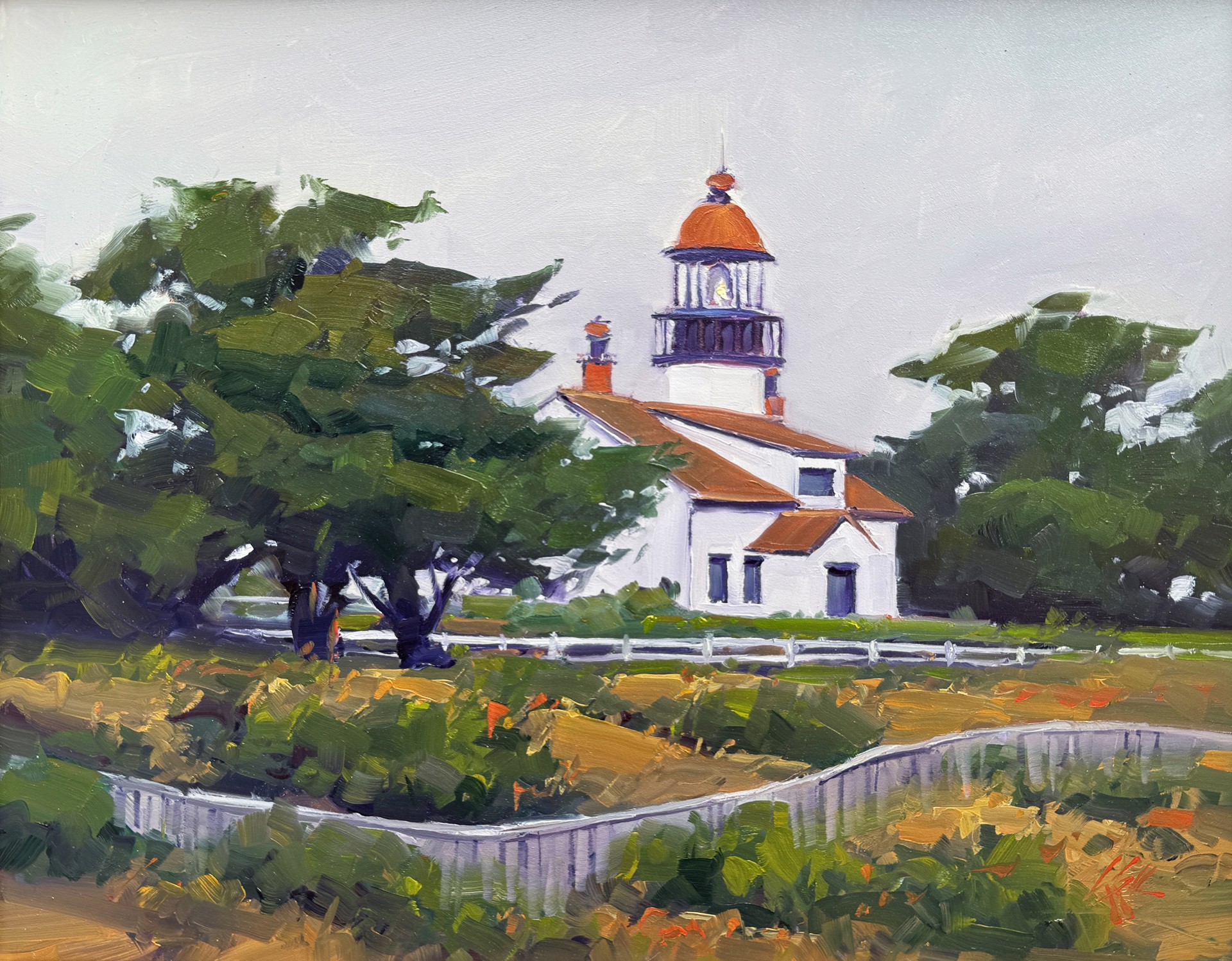 Gray Day Lighthouse by Gregory Stocks
