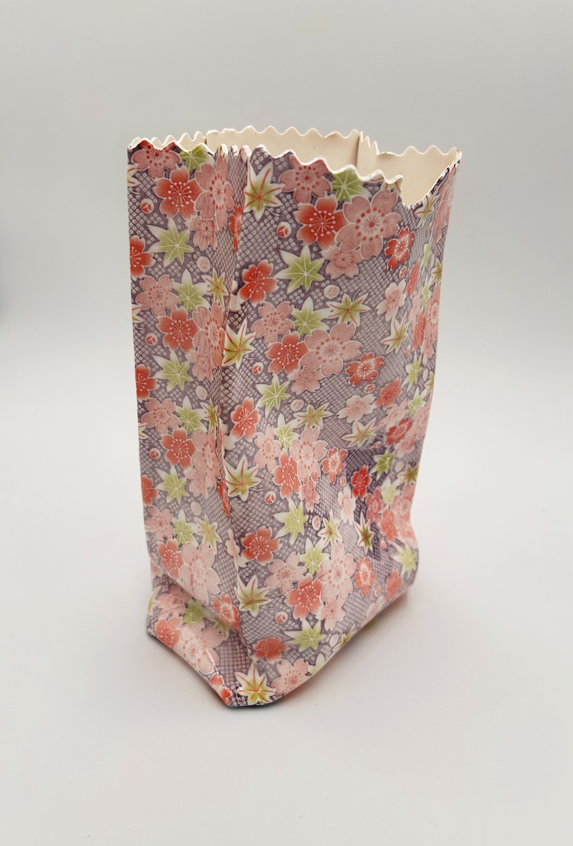 Cherry Blossom Paper Bag by Chandra Beadleston