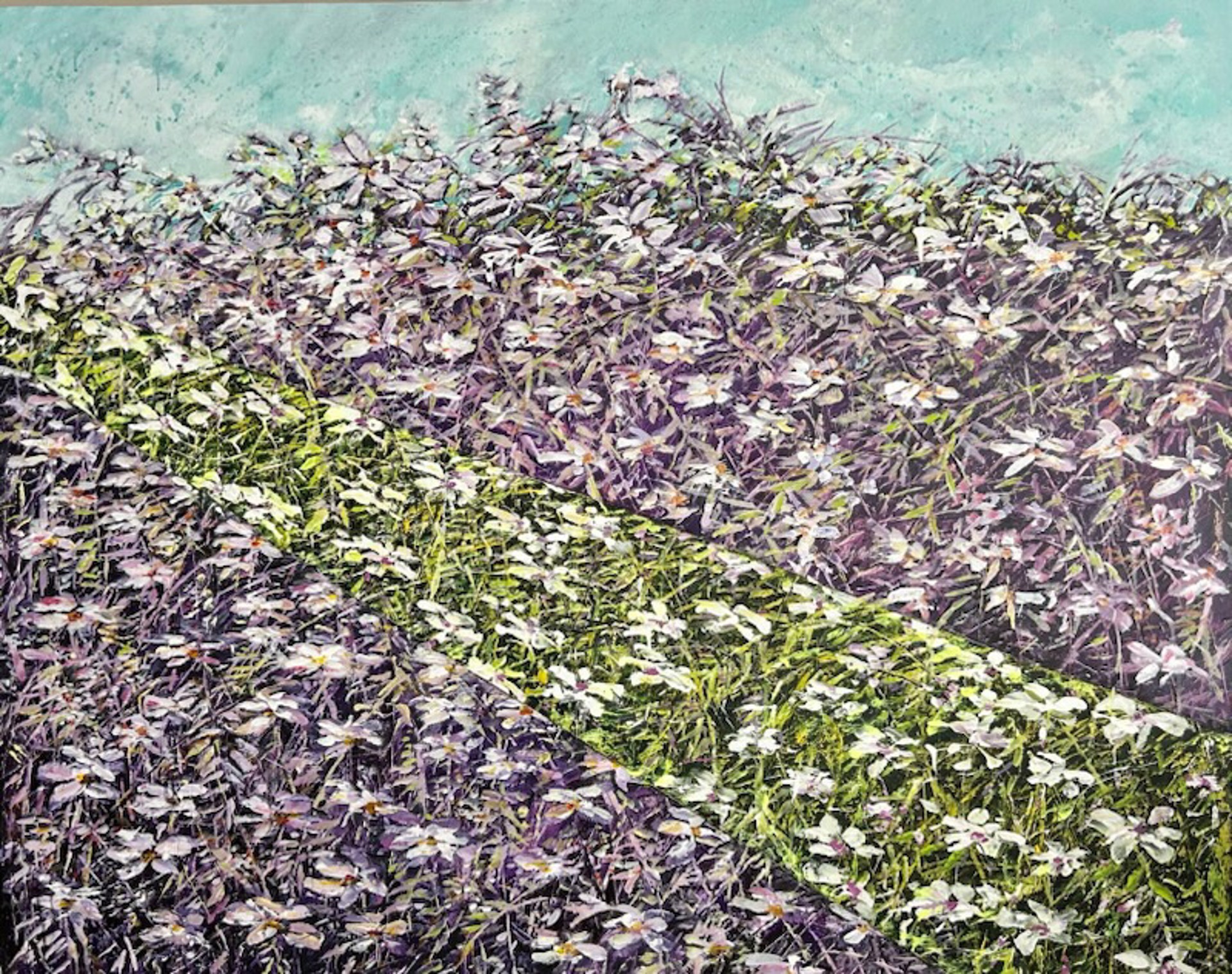 Purple Field by Marleen De Waele - De Bock