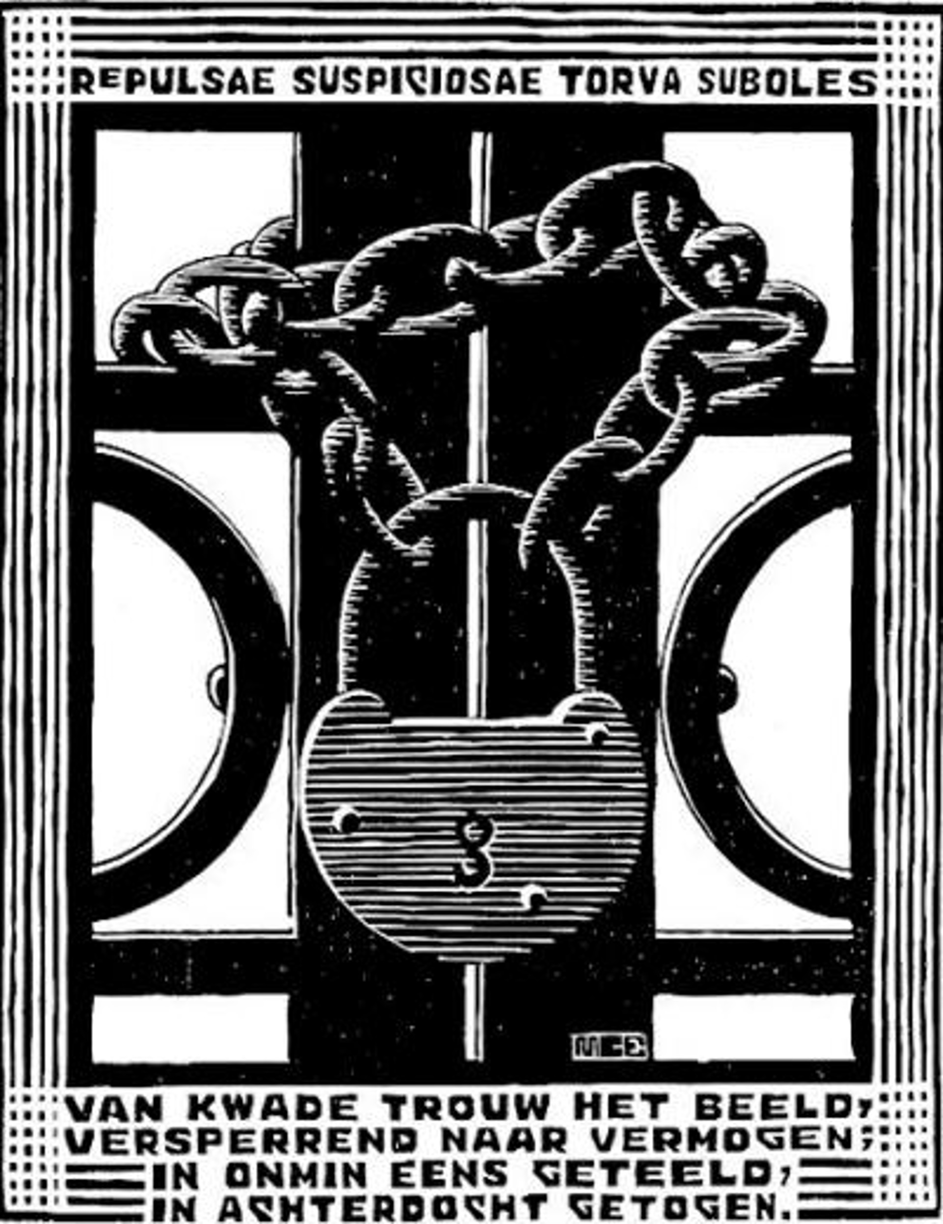 Emblemata - Padlock by M.C. Escher