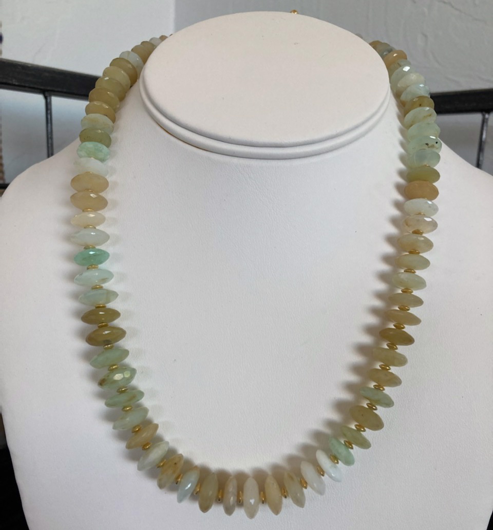 Necklace - Peruvian Opal and Gold Vermeil by Bonnie Jaus