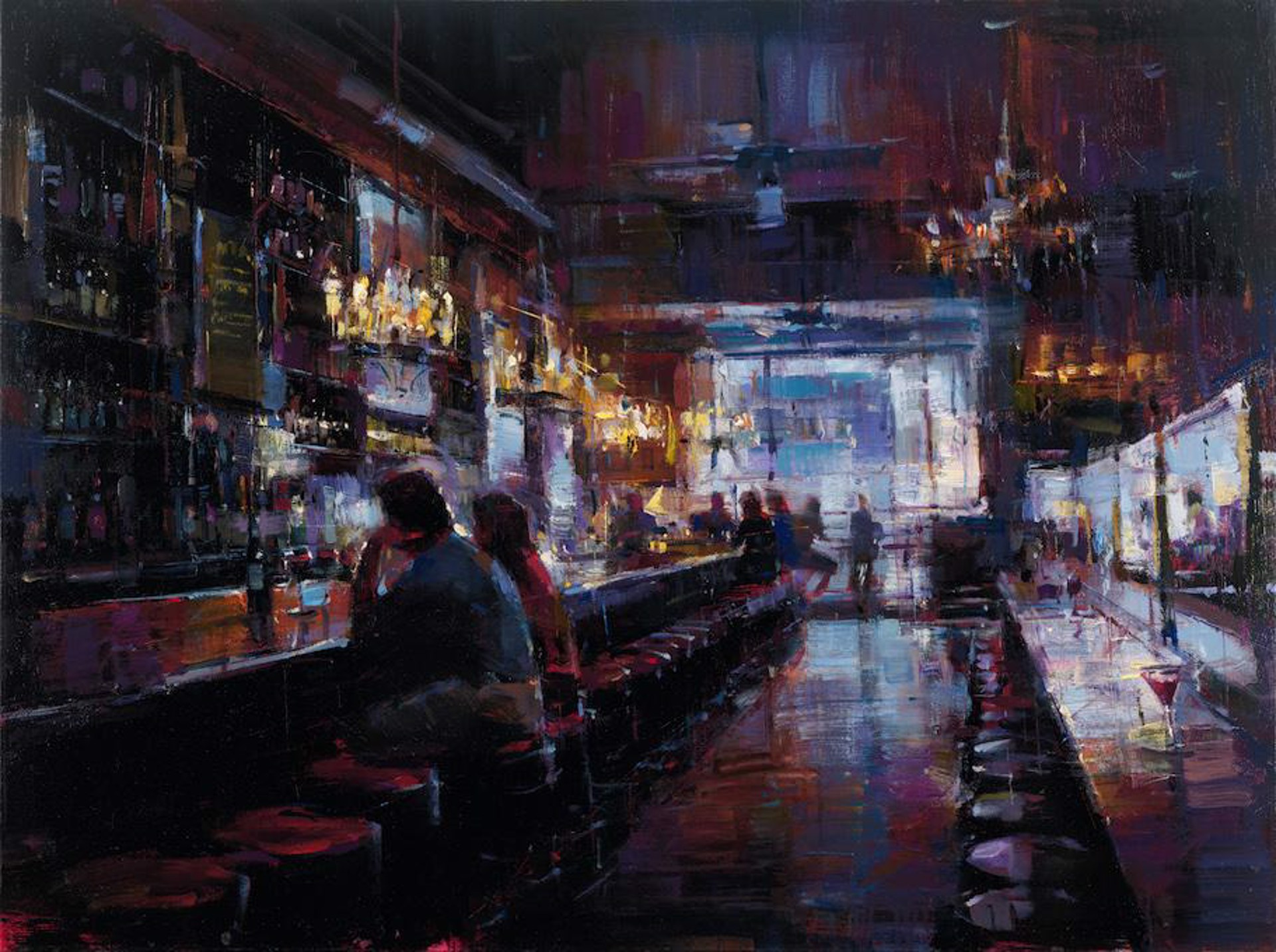 Cocktails at Carmine's 36x48" Rolled