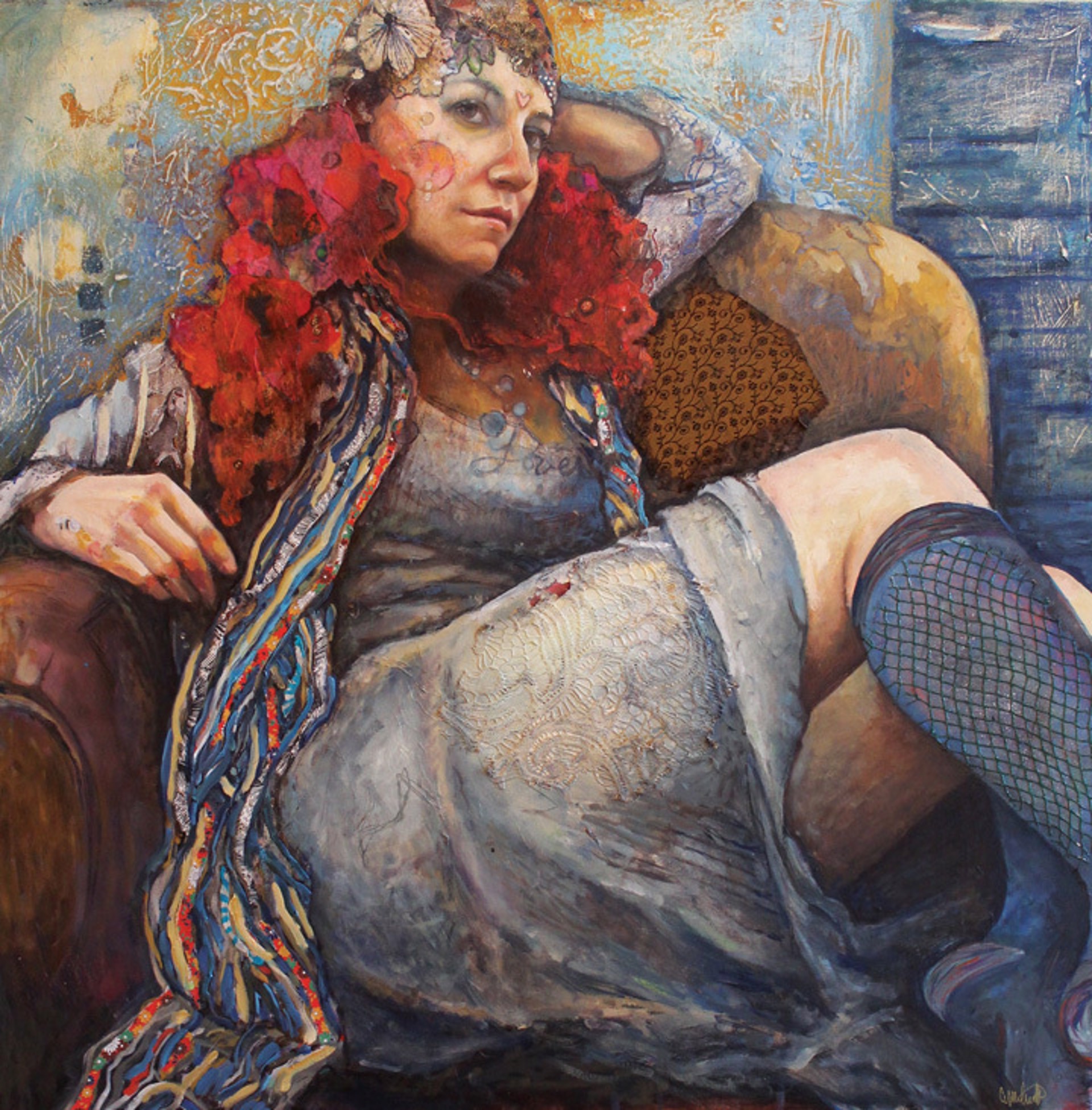 Ms. McGinty in the Good News Chair by Juliette Belmonte