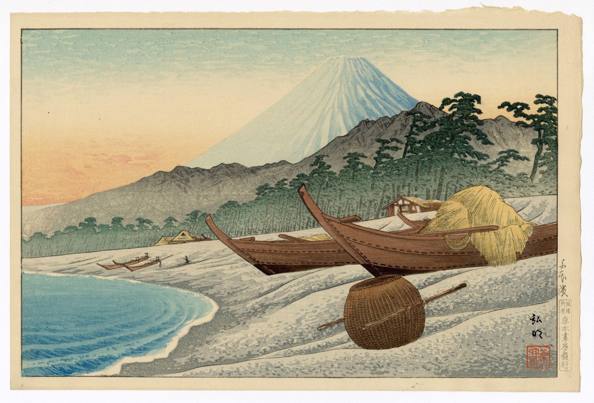 Senbonhama Beach Mt. Fuji in the Four Seasons by Takahashi Hiroaki