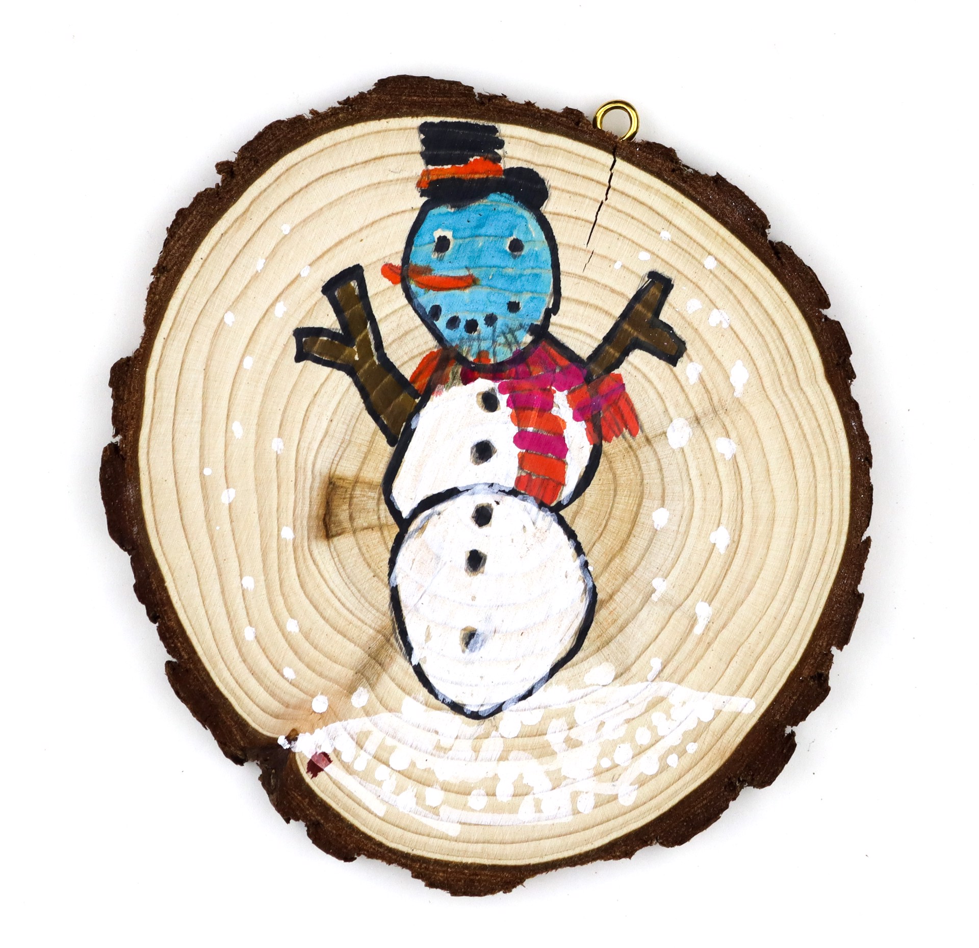Snowman and Presents (ornament) by Duane Blacksheare-Staton