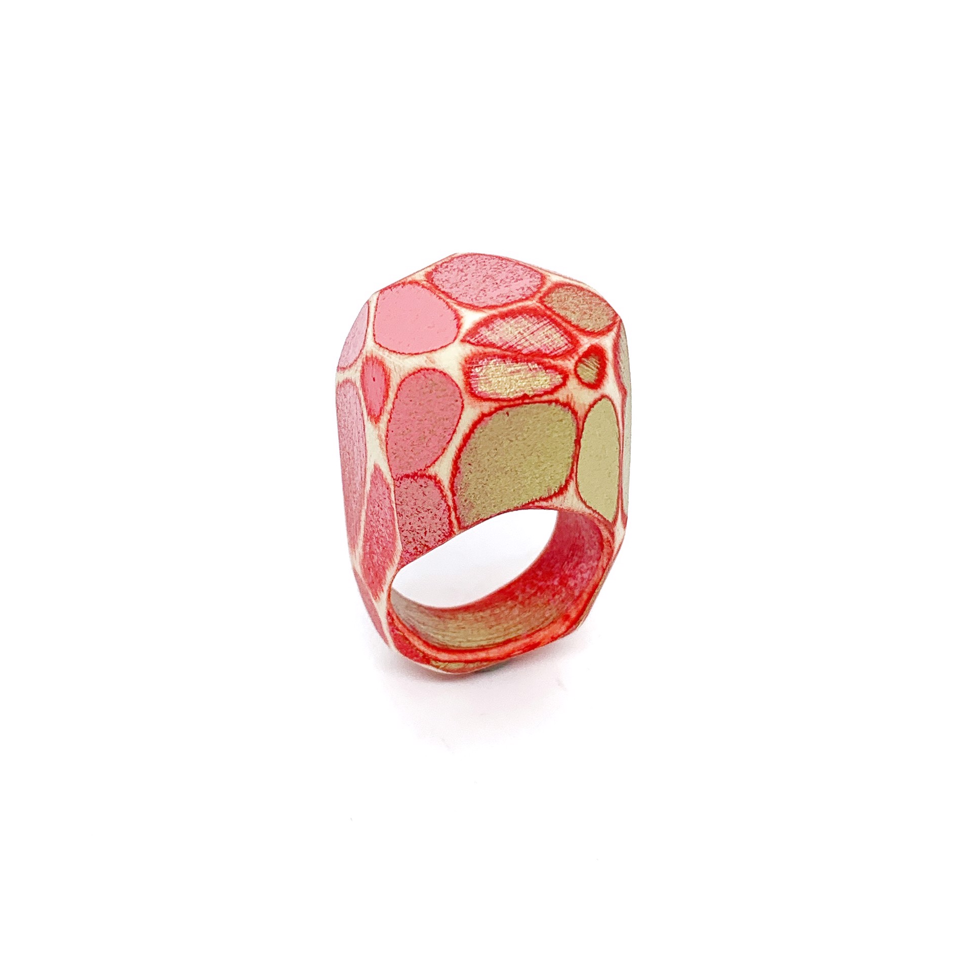 Multifaceted Ring (chunky) by Bad Habits by Morgan Hill