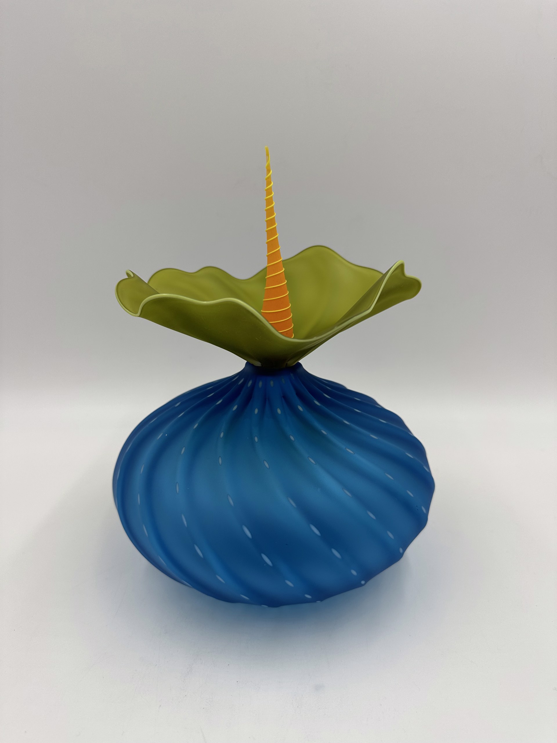 Bobtanical Urchin - Aqua/Olive and Mango by Kliszewski Glass