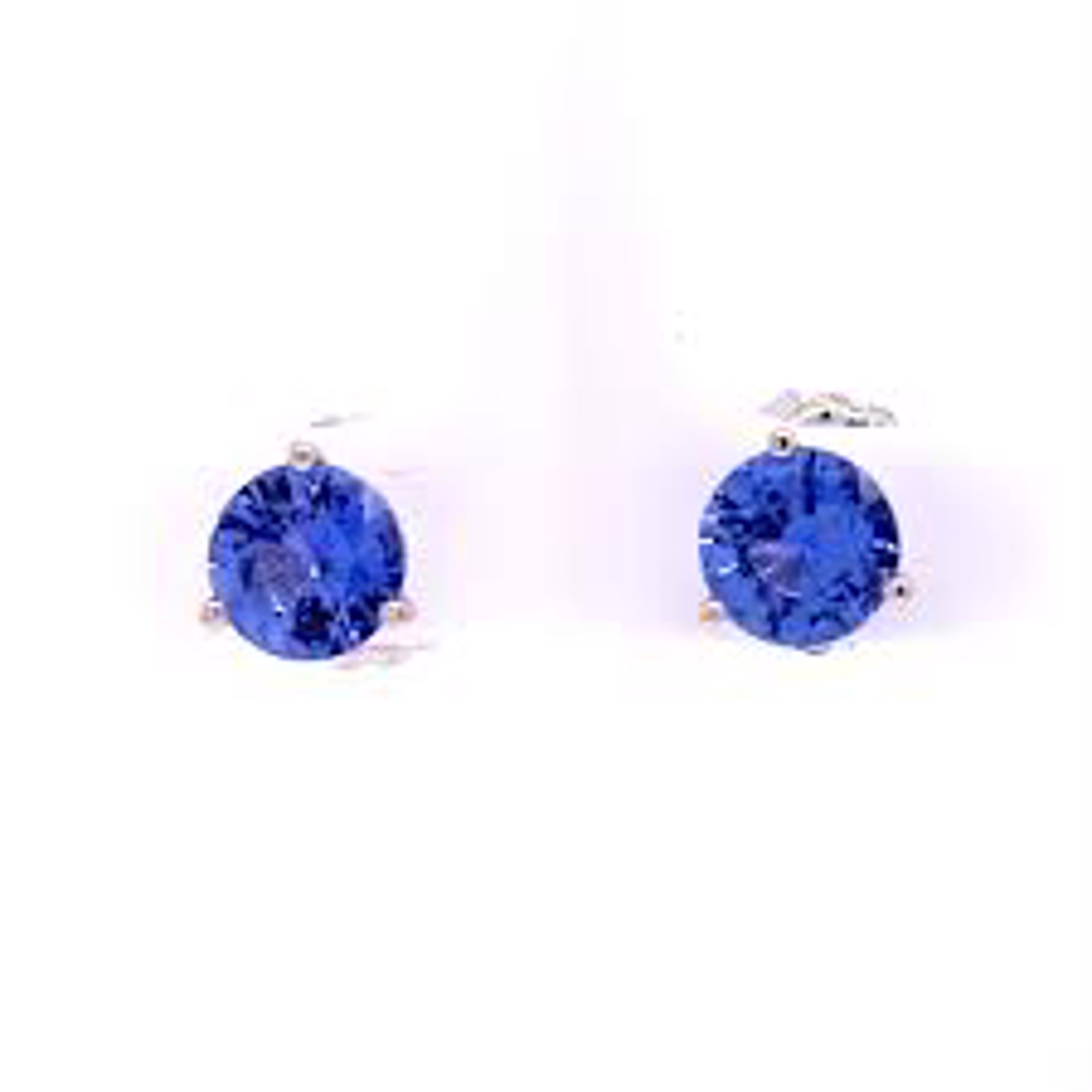 Blue Sapphire Studs by Llyn Strong