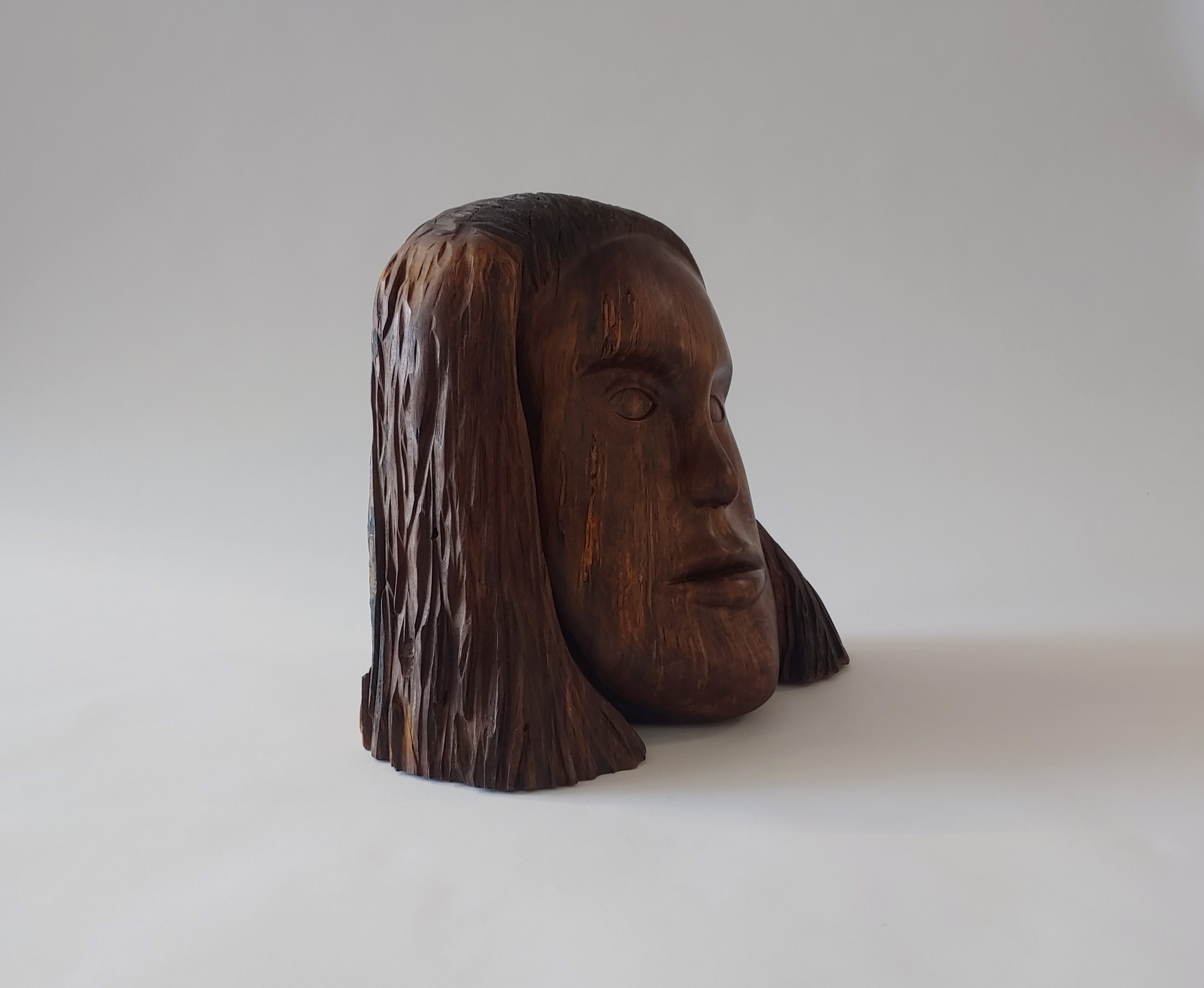 Eve - Wood Sculpture by David Amdur