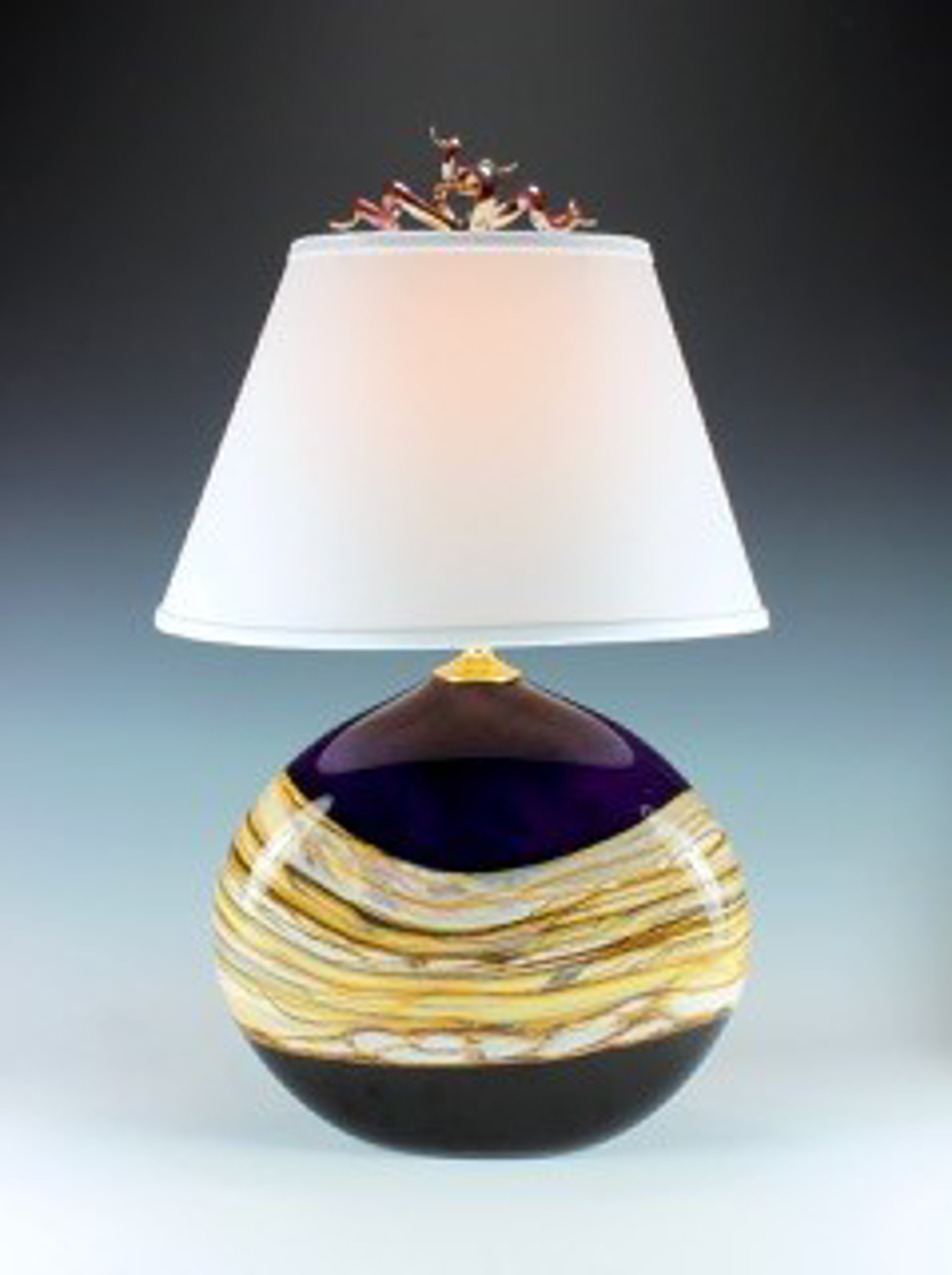 Amethyst Opal Flat Table Lamp by Danielle Blade Stephen Gartner