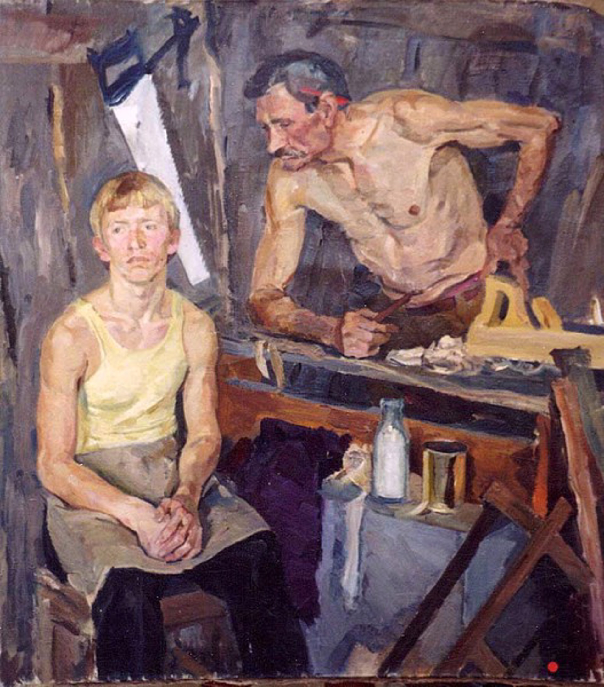 Carpenter and Apprentice by Vladimir Arsenov
