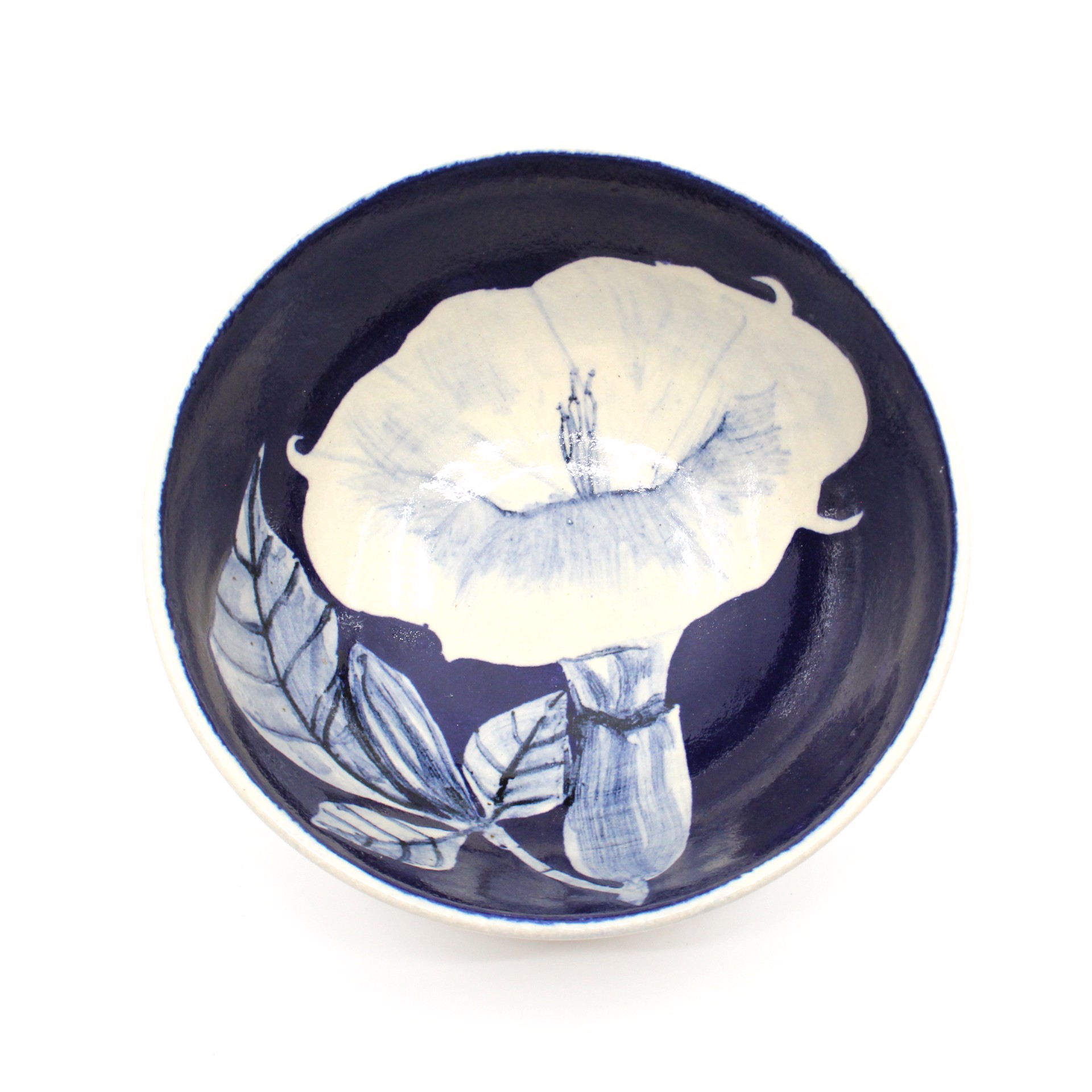 Datura/Moon Flower Bowl by Kat Kinnick