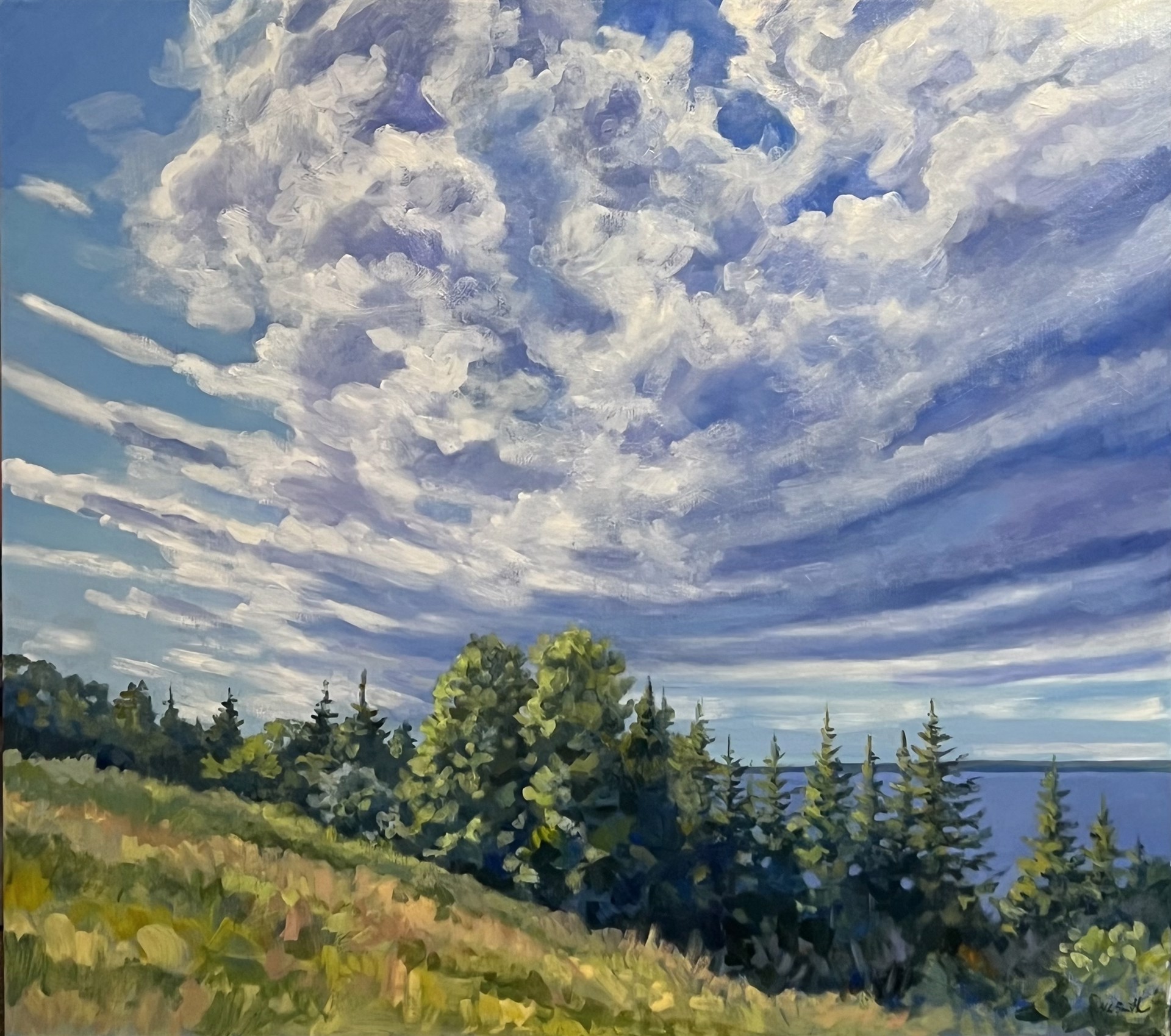 Lifting Cloudscape Over Eagle Island by Holly L. Smith