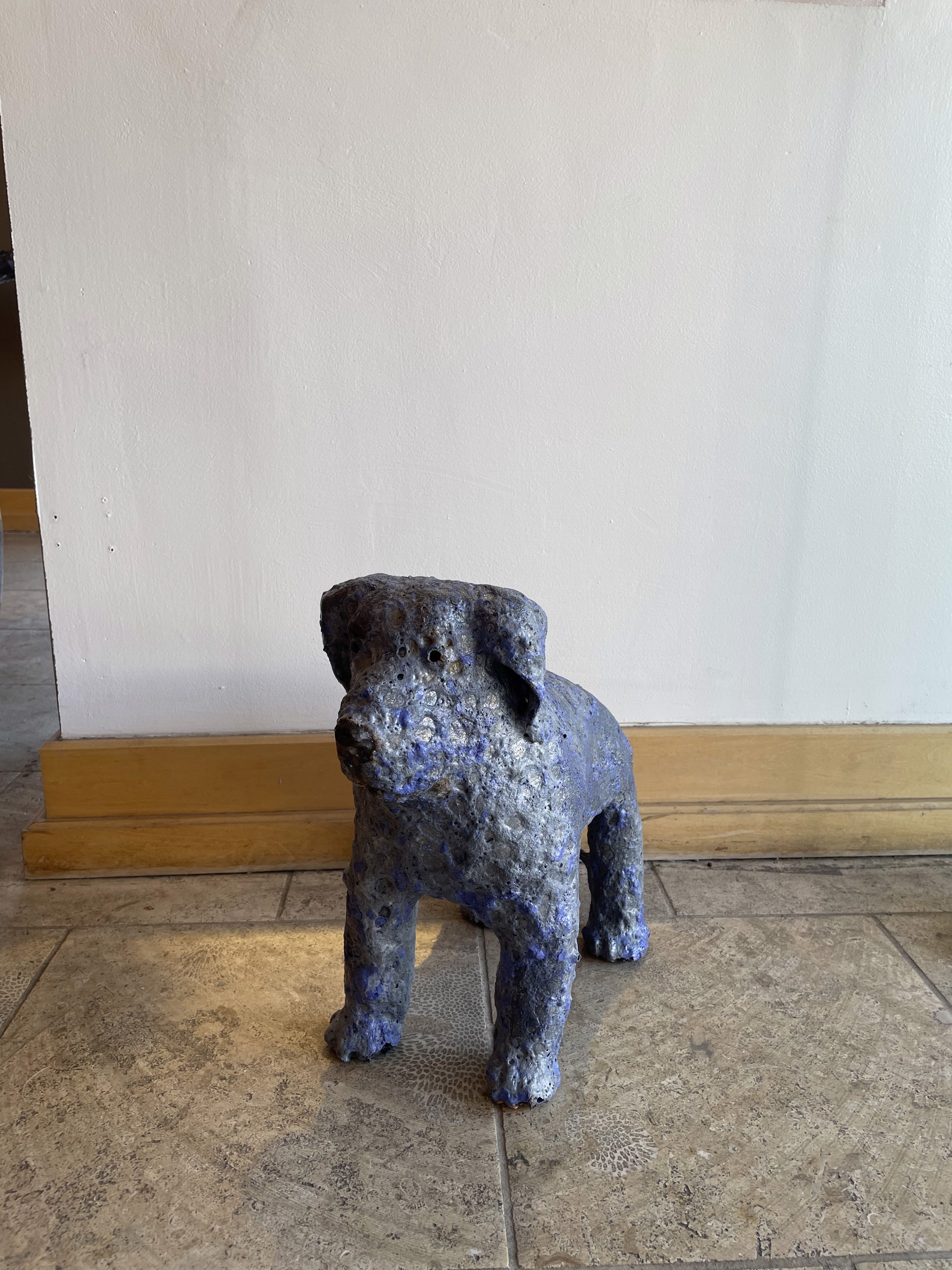 Standing Blue Puppy II by Mark Chatterley