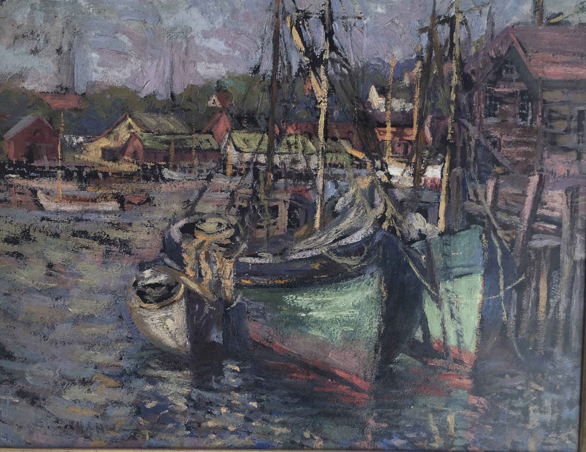 New England Port by Elizabeth Hahn (20th Century)