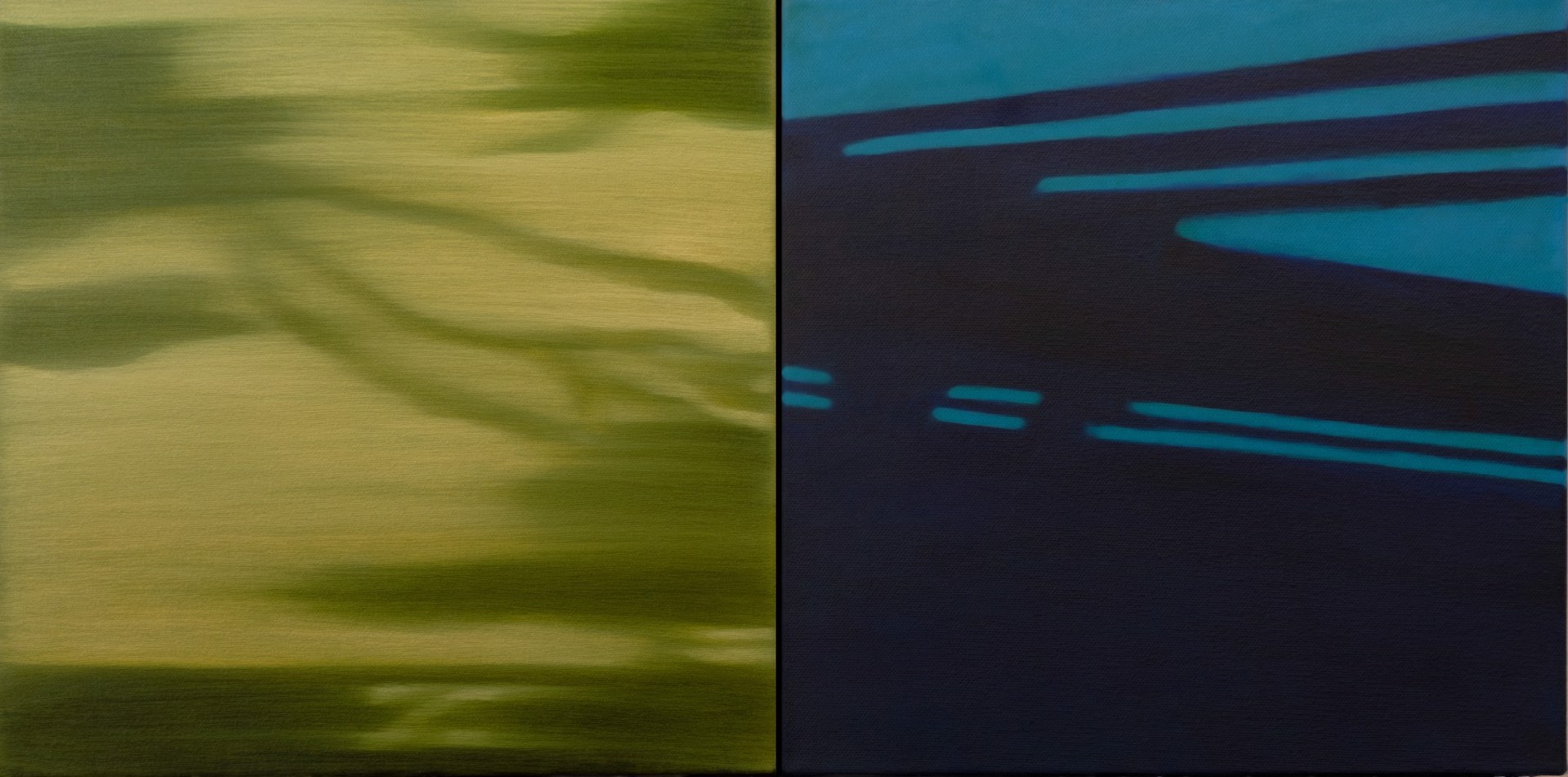 Shadows and Reflections V III (diptych) by Anne Subercaseaux