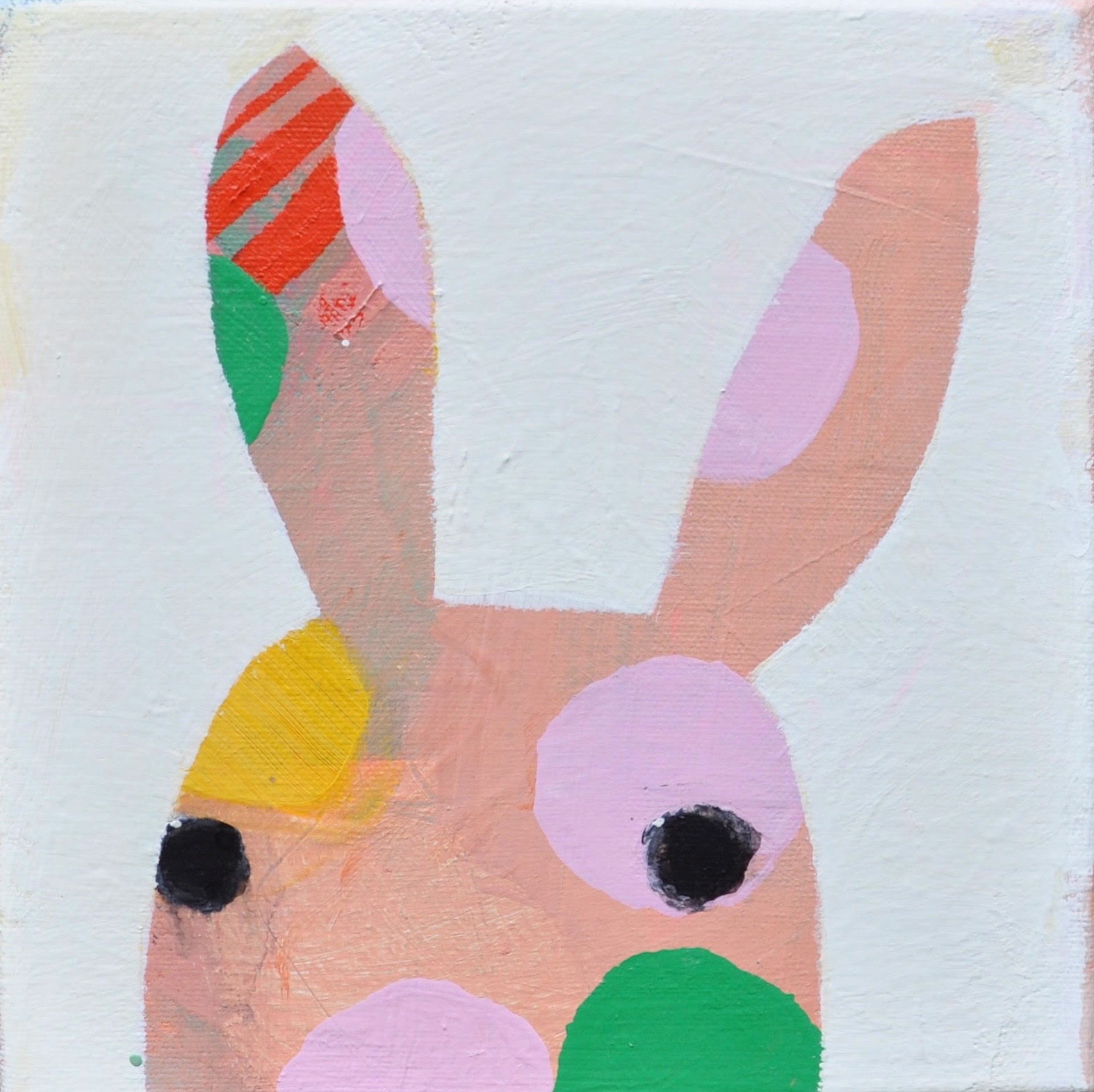 Peach Bunny by Wendeline Matson