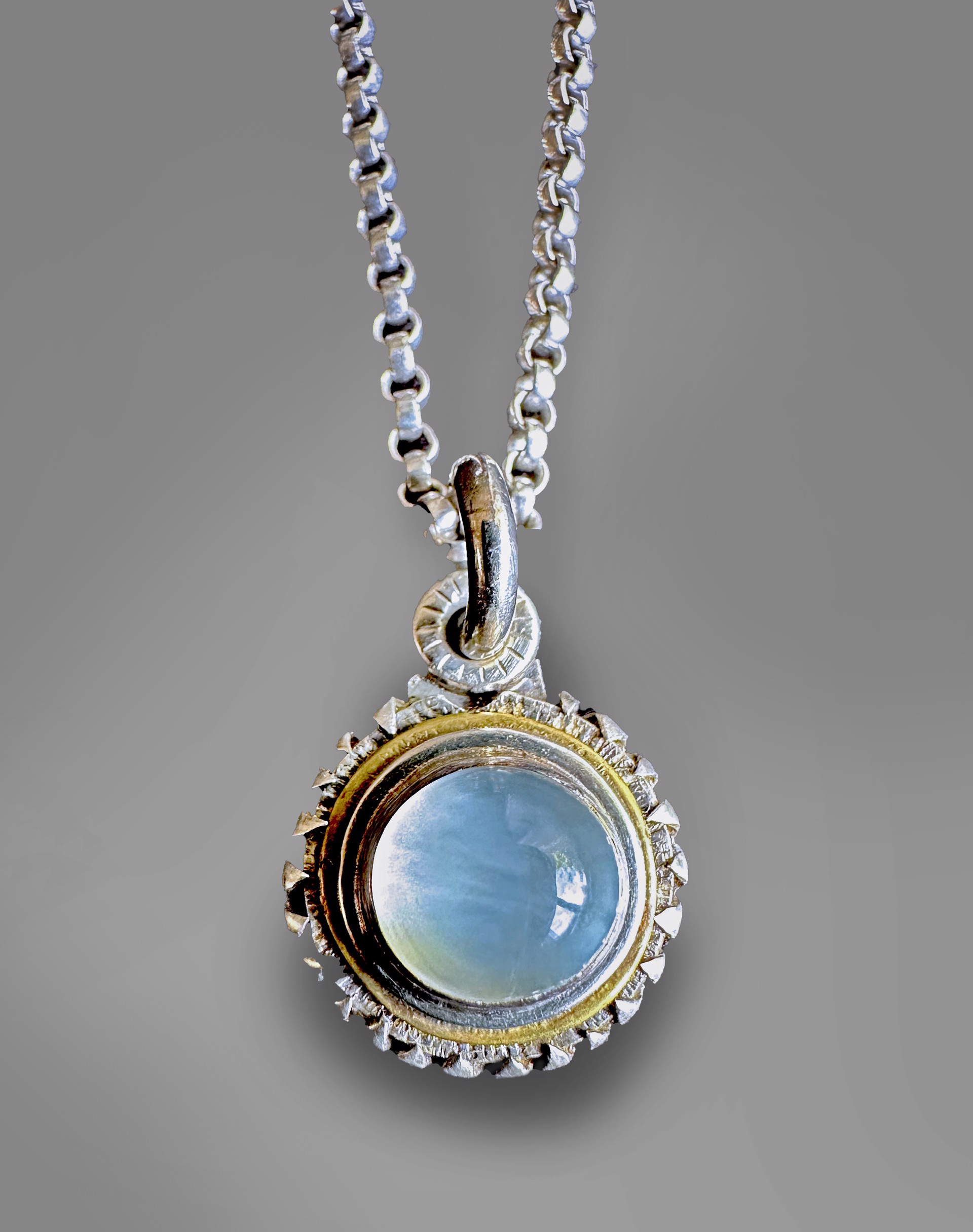 Enchanted Orb Pendant with Moonstone by Tabor Porter