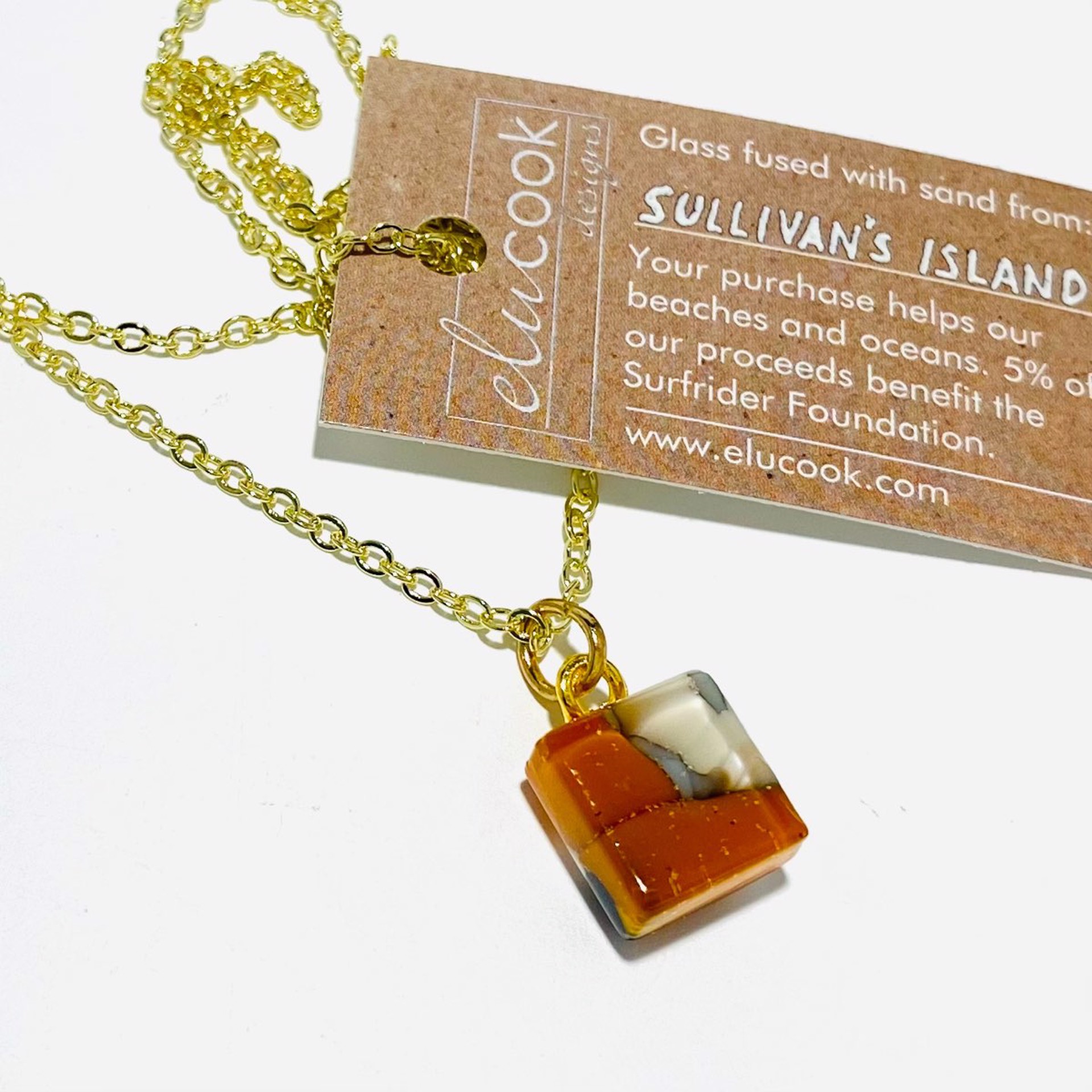 EC22-120 Mini Square Necklace by Emily Cook