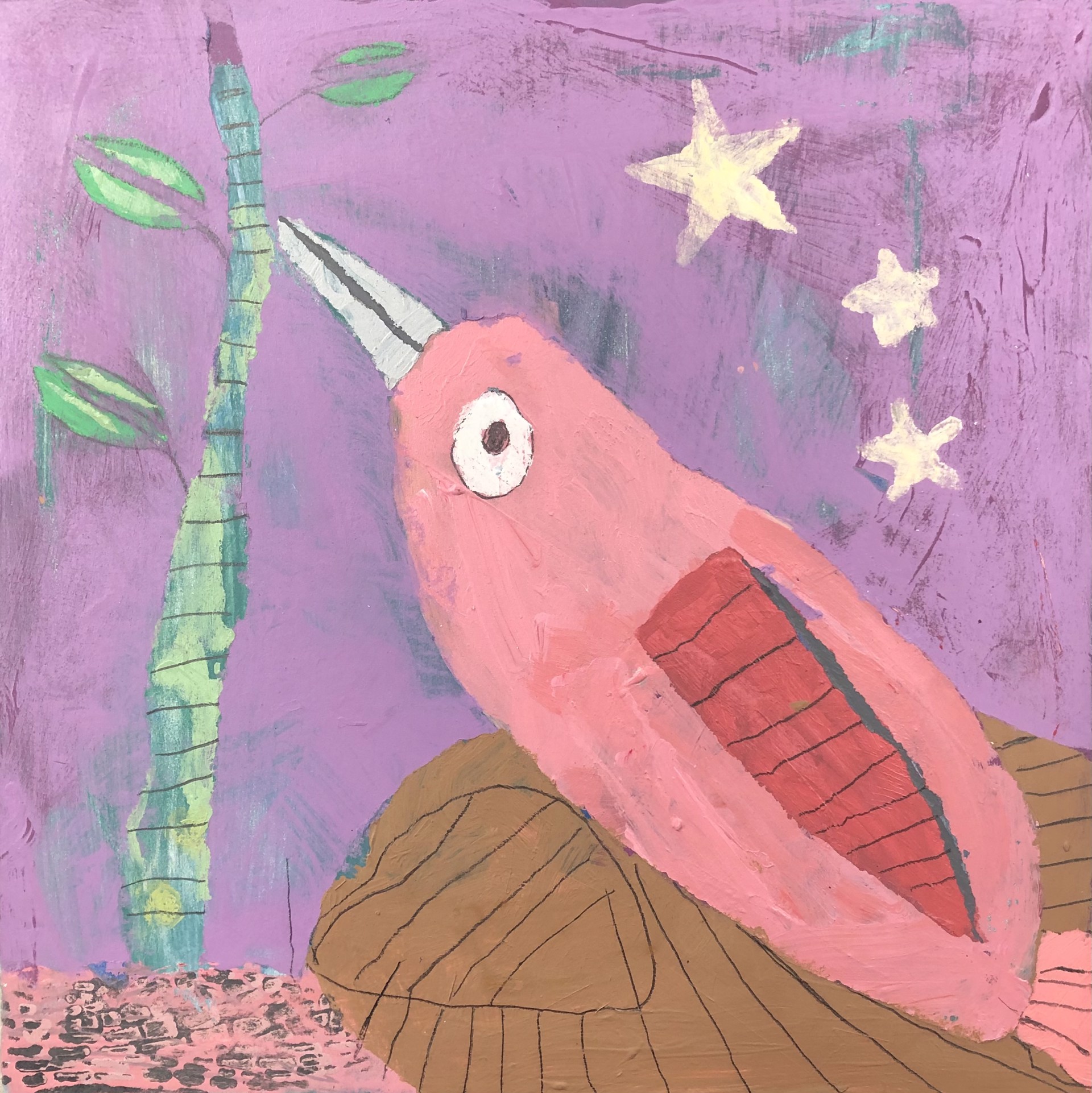 Tiffany Simpson (Sophie's Gallery), Pink Bird by Visiting Artist