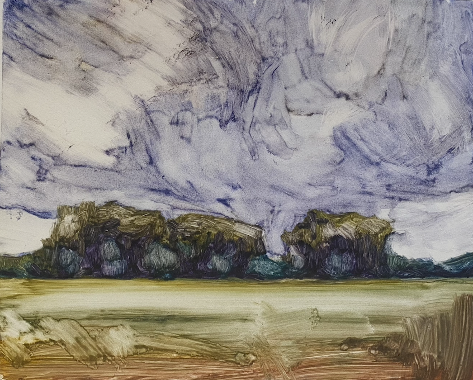 Storm Over The Grove IV by Mary Gilkerson