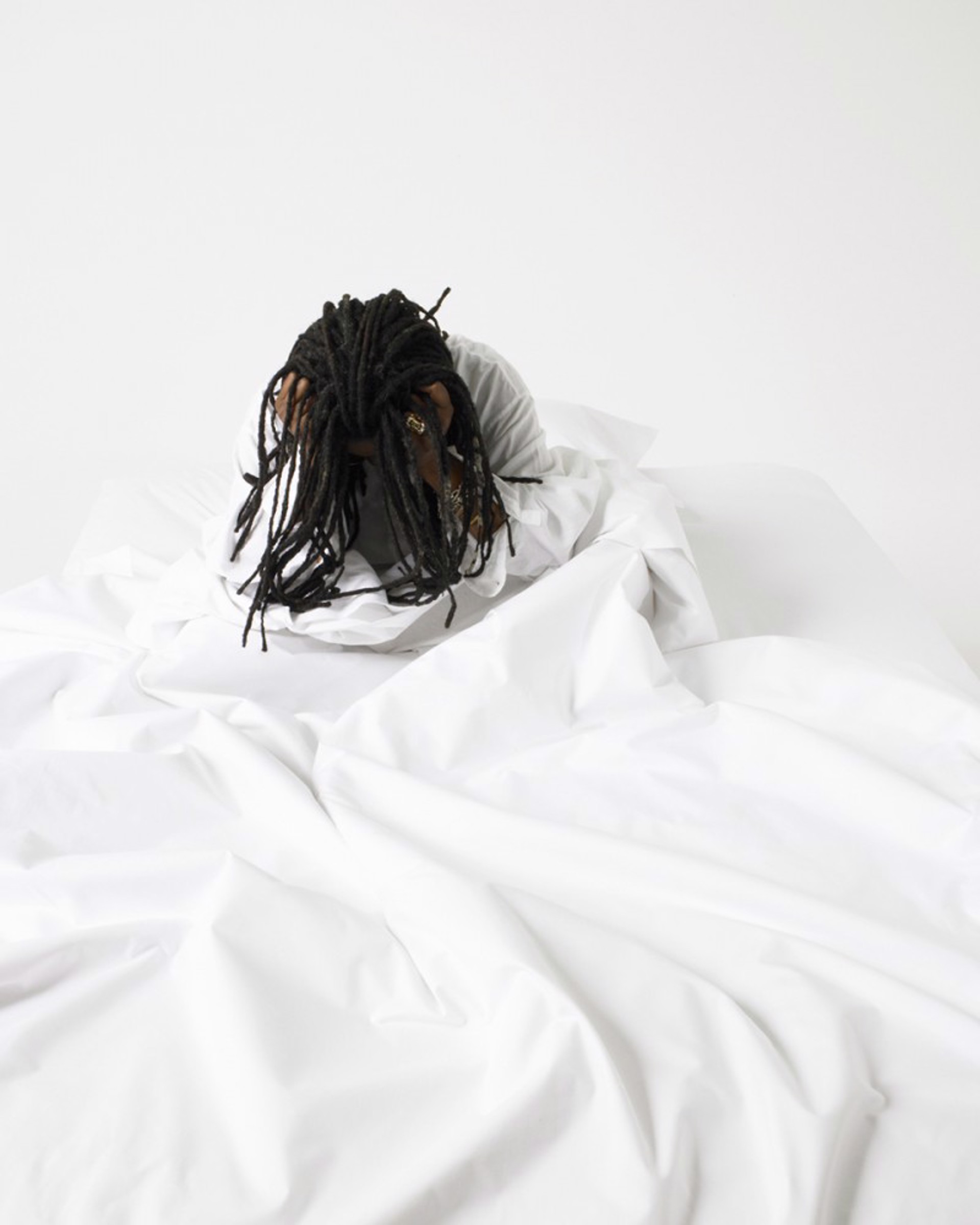 07036 Whoopi Goldberg On the White Bed Color by Timothy White