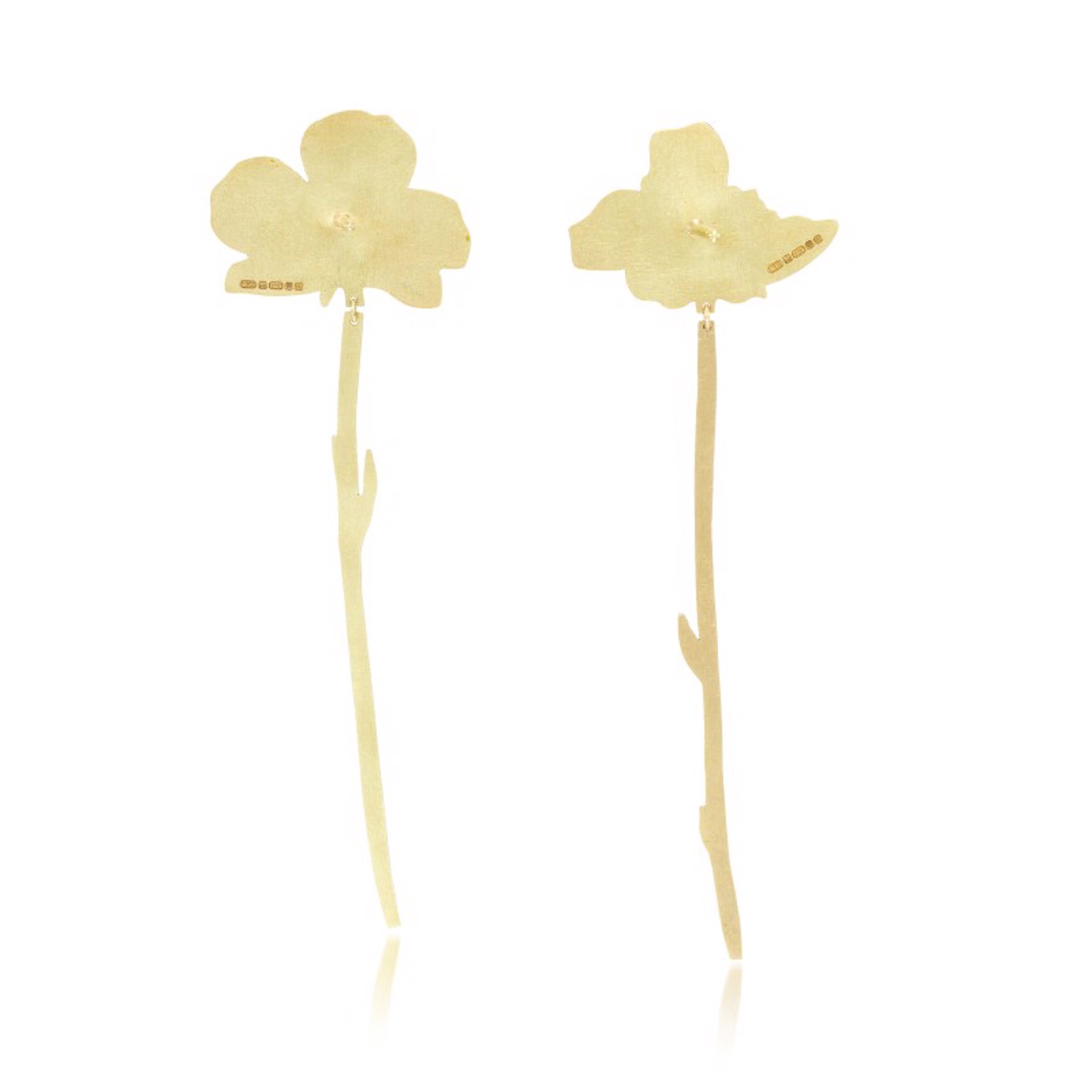 Natura Morta: Buttercup Drop Earrings by Christopher Thompson Royds
