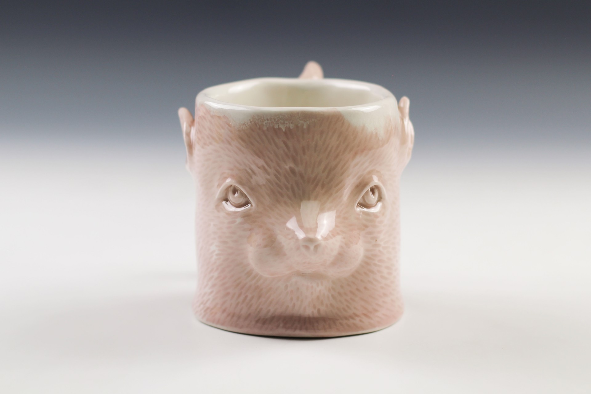Pink Possum Mug by Debbie Kupinsky