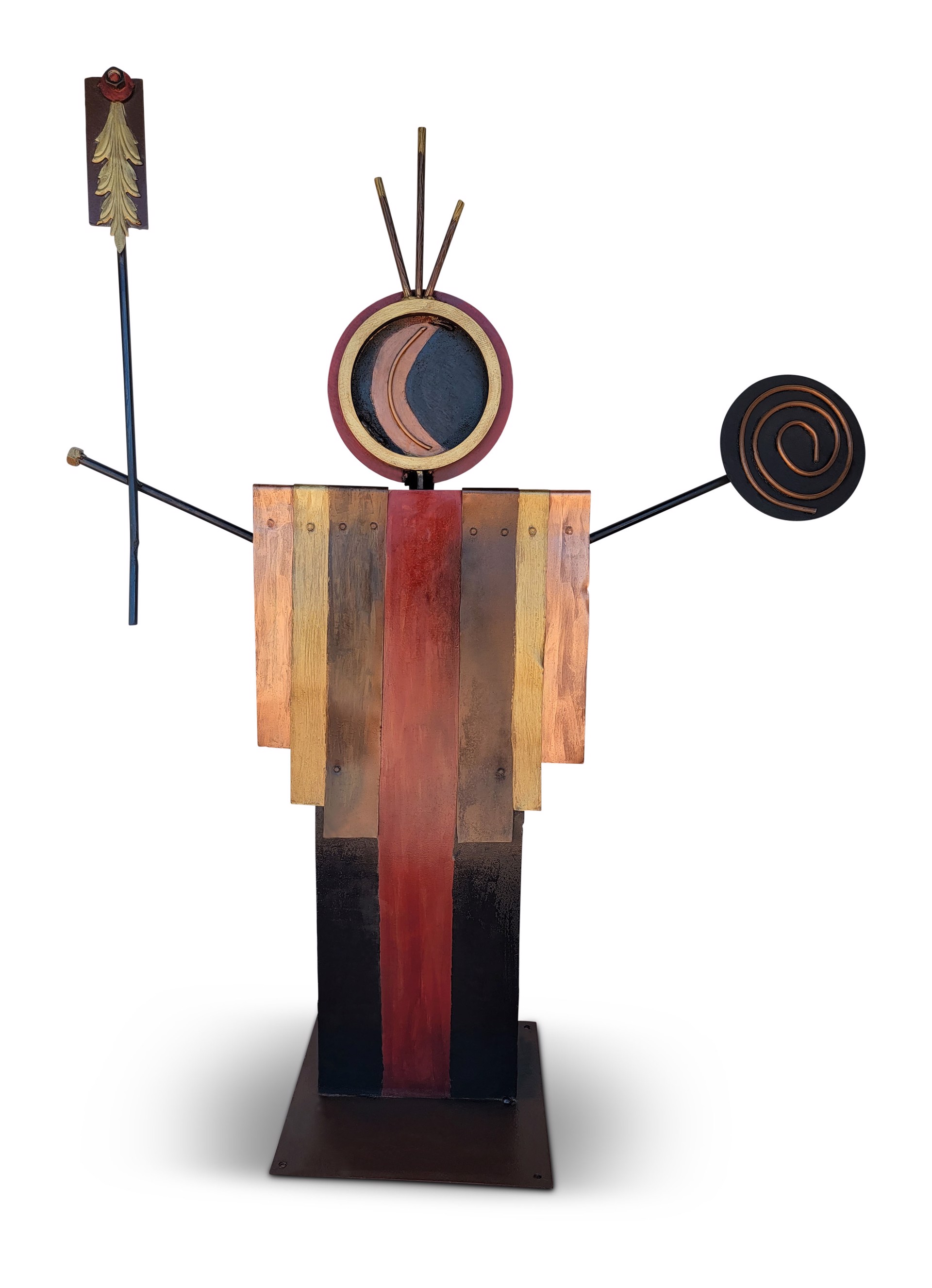 Earth Kachina ~ Red Body with Arms Outstretched by Pamela Ambrosio