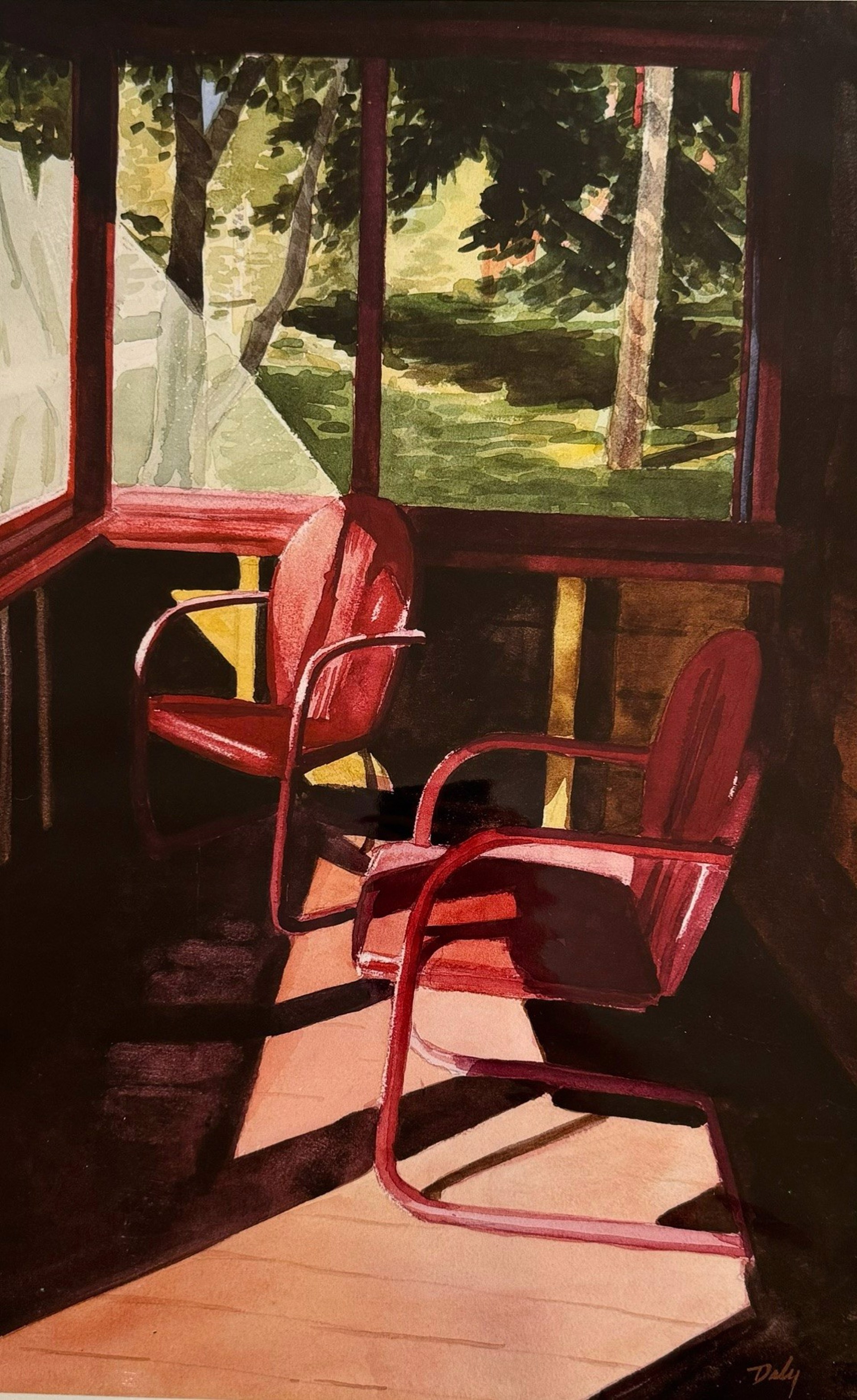 Red Chairs by Dan Daly