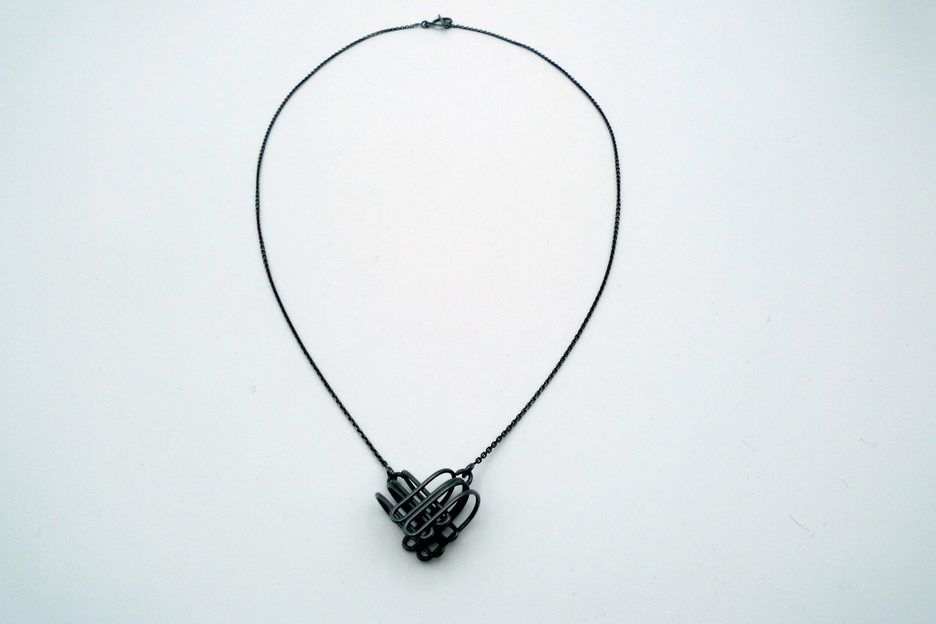 Column Heart Necklace by Emily Maija Rogstad