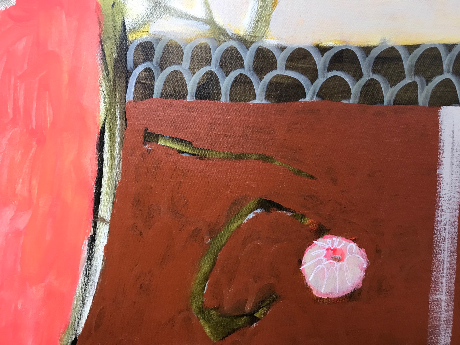 Pink Peonies with Lemons by Rachael Van Dyke
