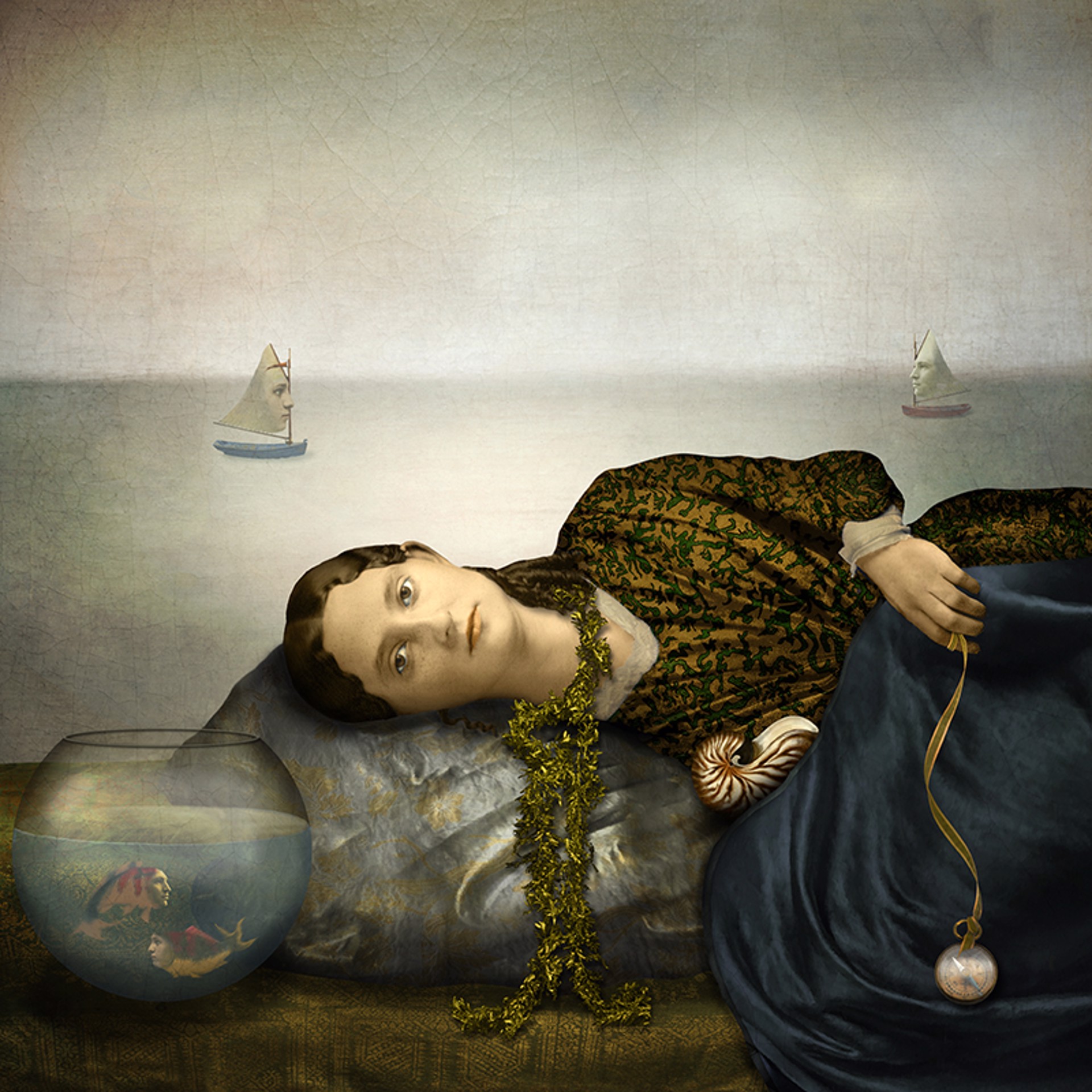 Navigation without names, (15 x 15) by Maggie Taylor