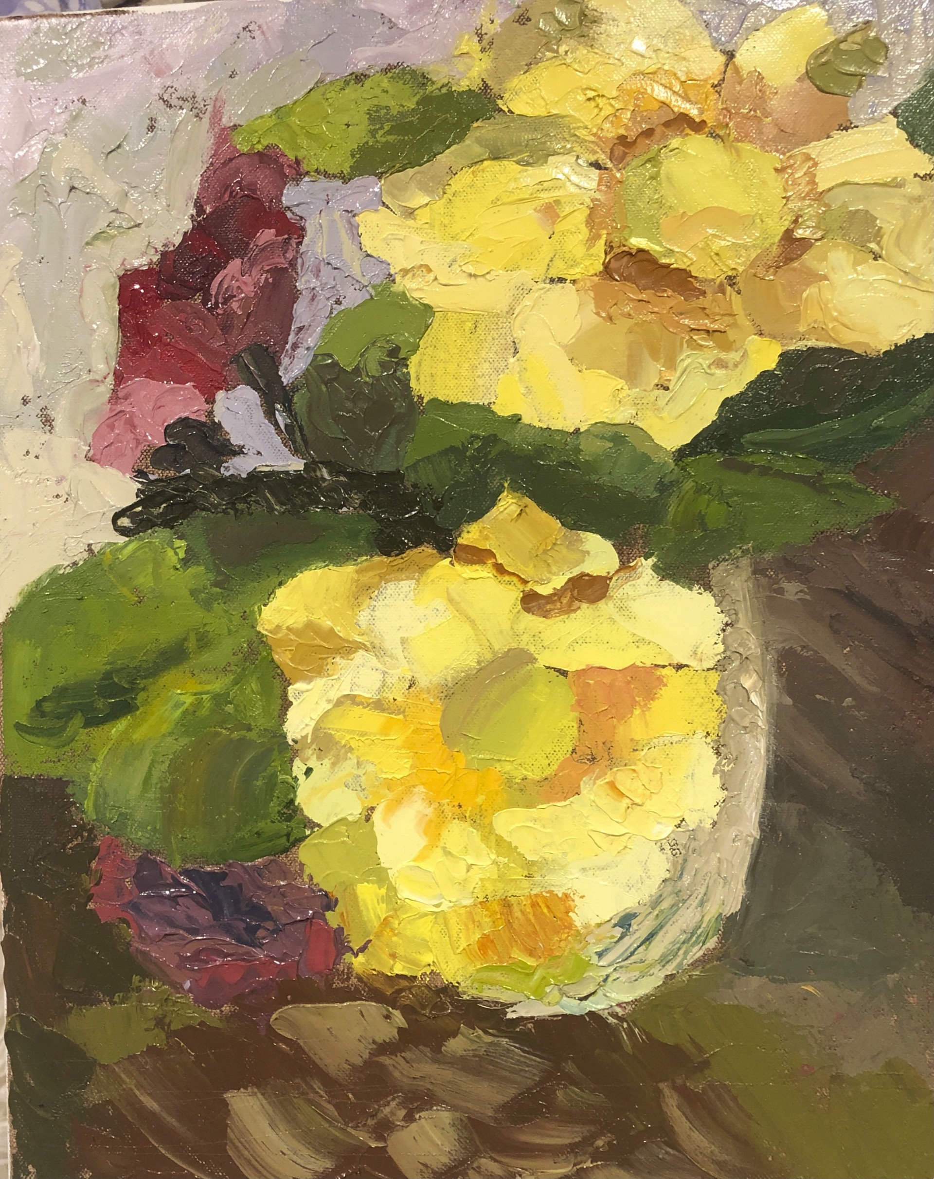 Floral Impasto by Laura Carrier