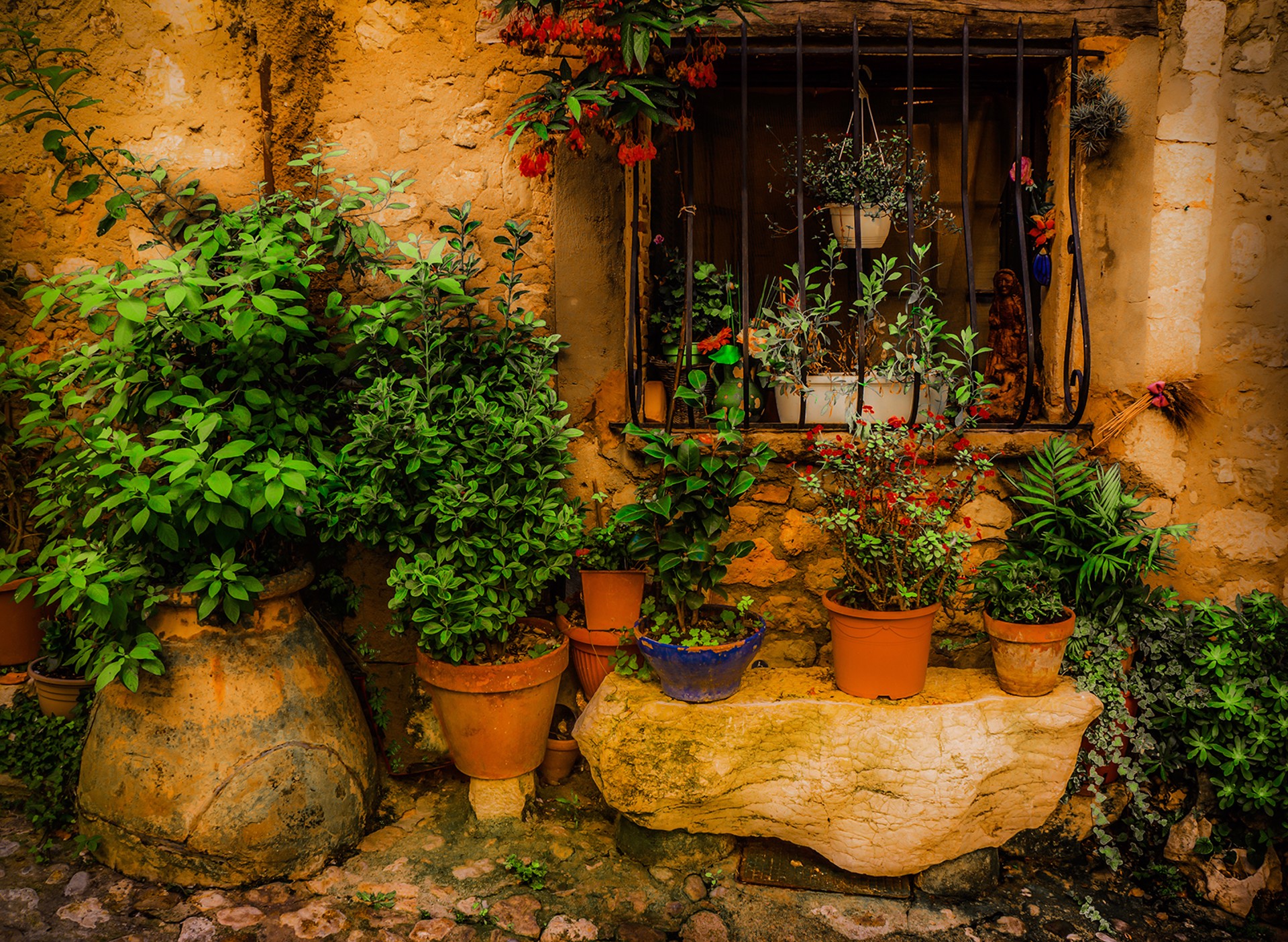 Provence Courtyard by Arnold Abelman