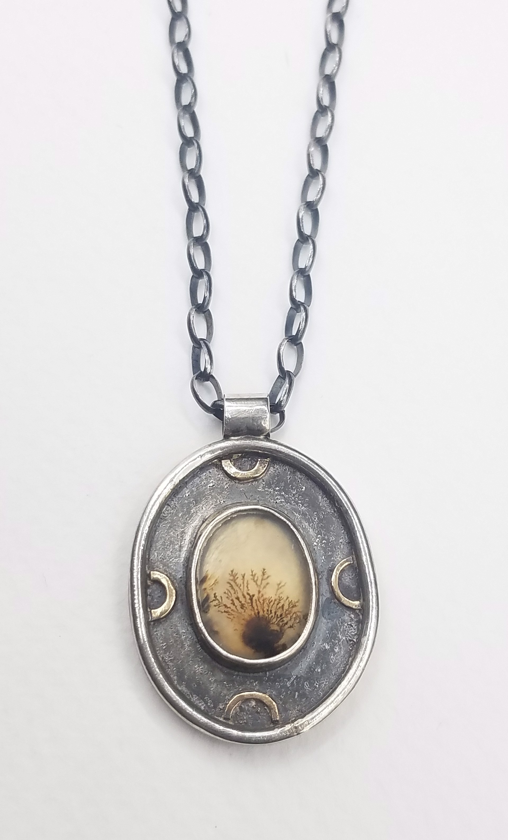 Dendritic Agate Necklace by Anita Shuler