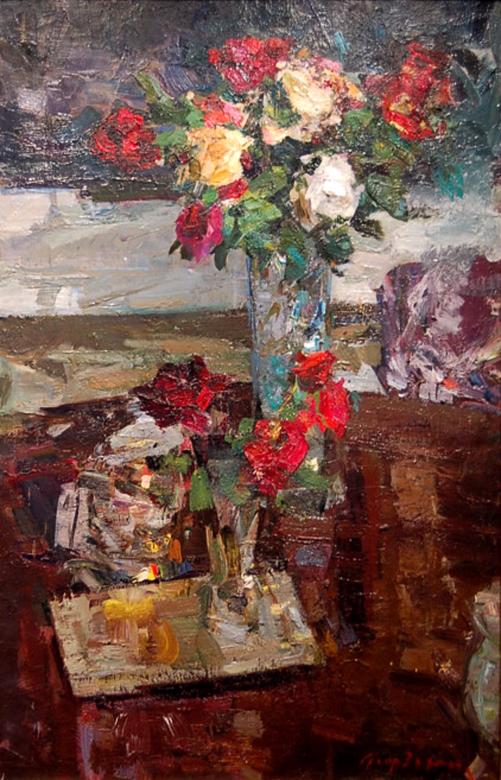 Evening Roses by Fedor Zakharov
